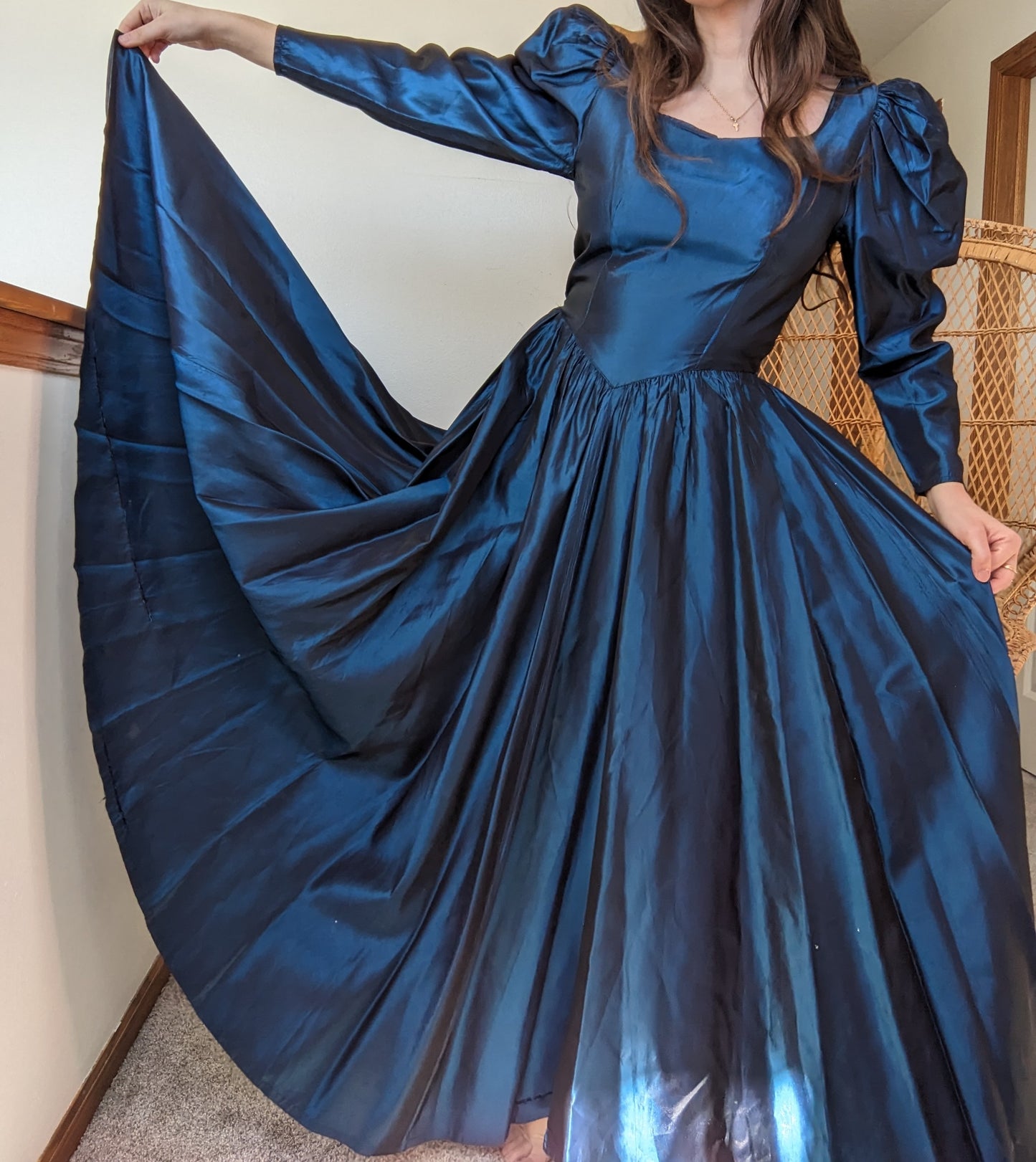 Homemade Iridescent Reanaissance Style Gown Rad Bonnie's Vintage