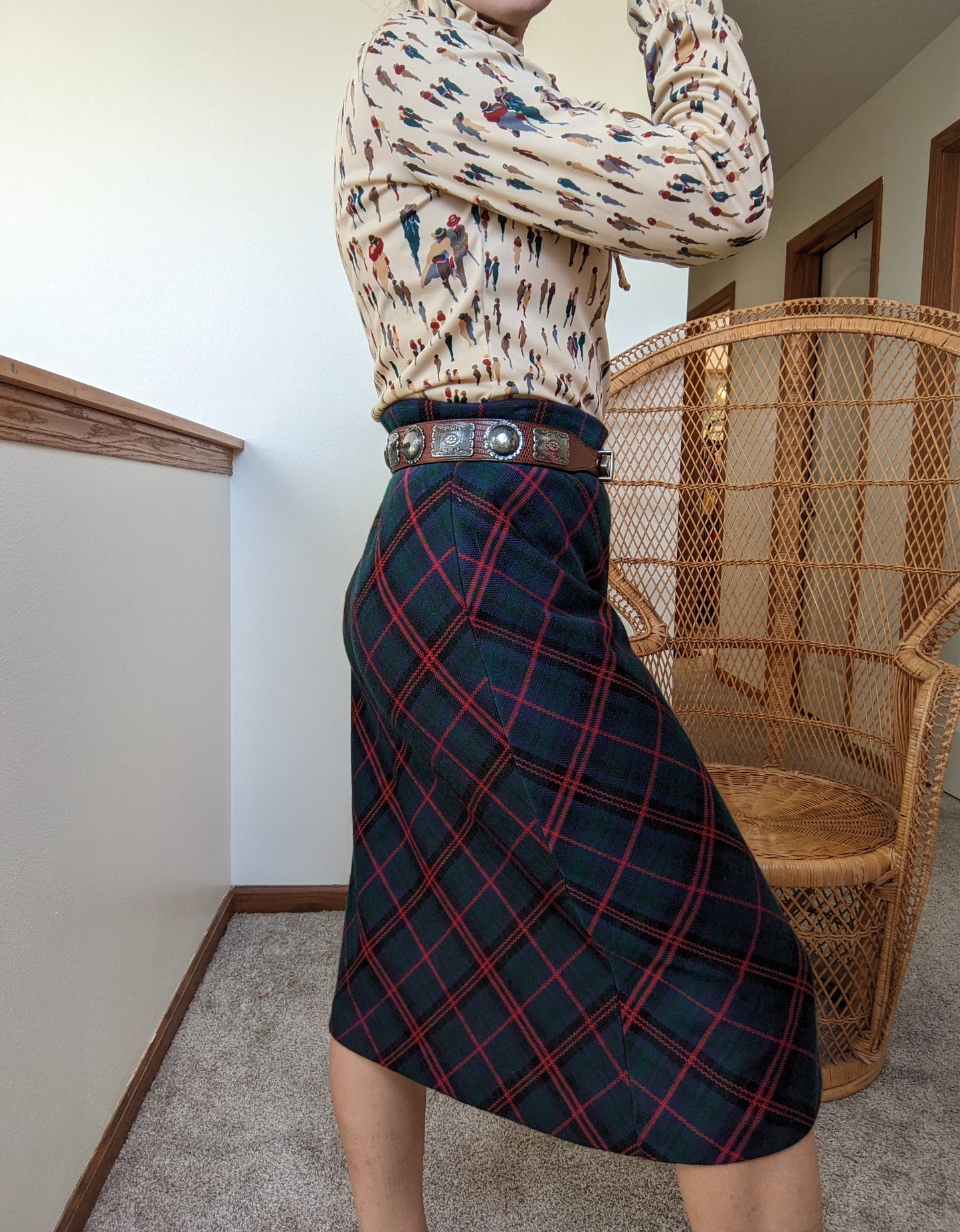 1970s Tartan Skirt Rad Bonnie's Vintage