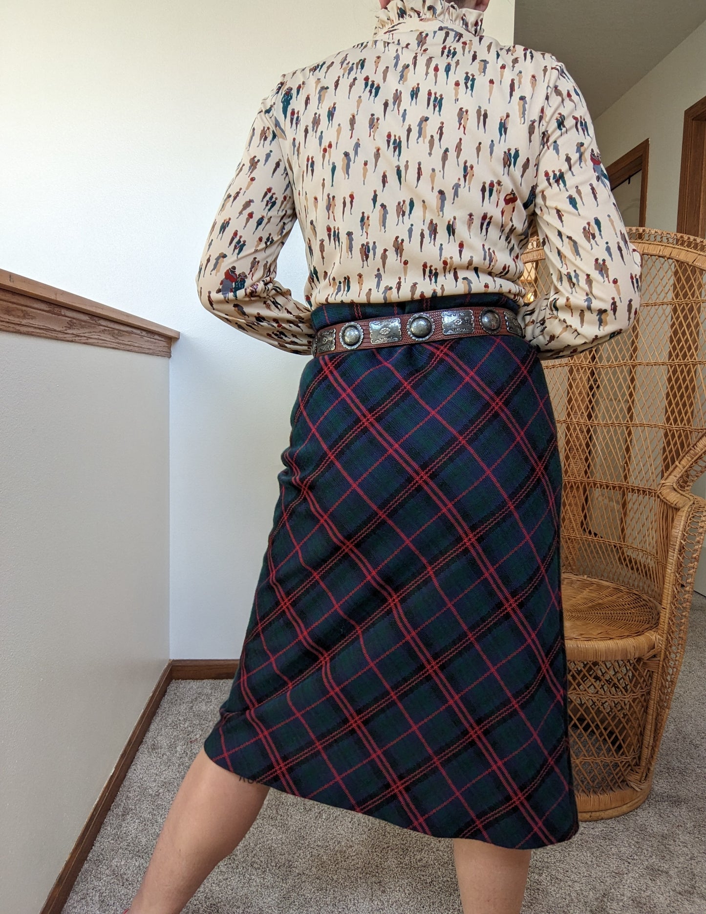 1970s Tartan Skirt Rad Bonnie's Vintage