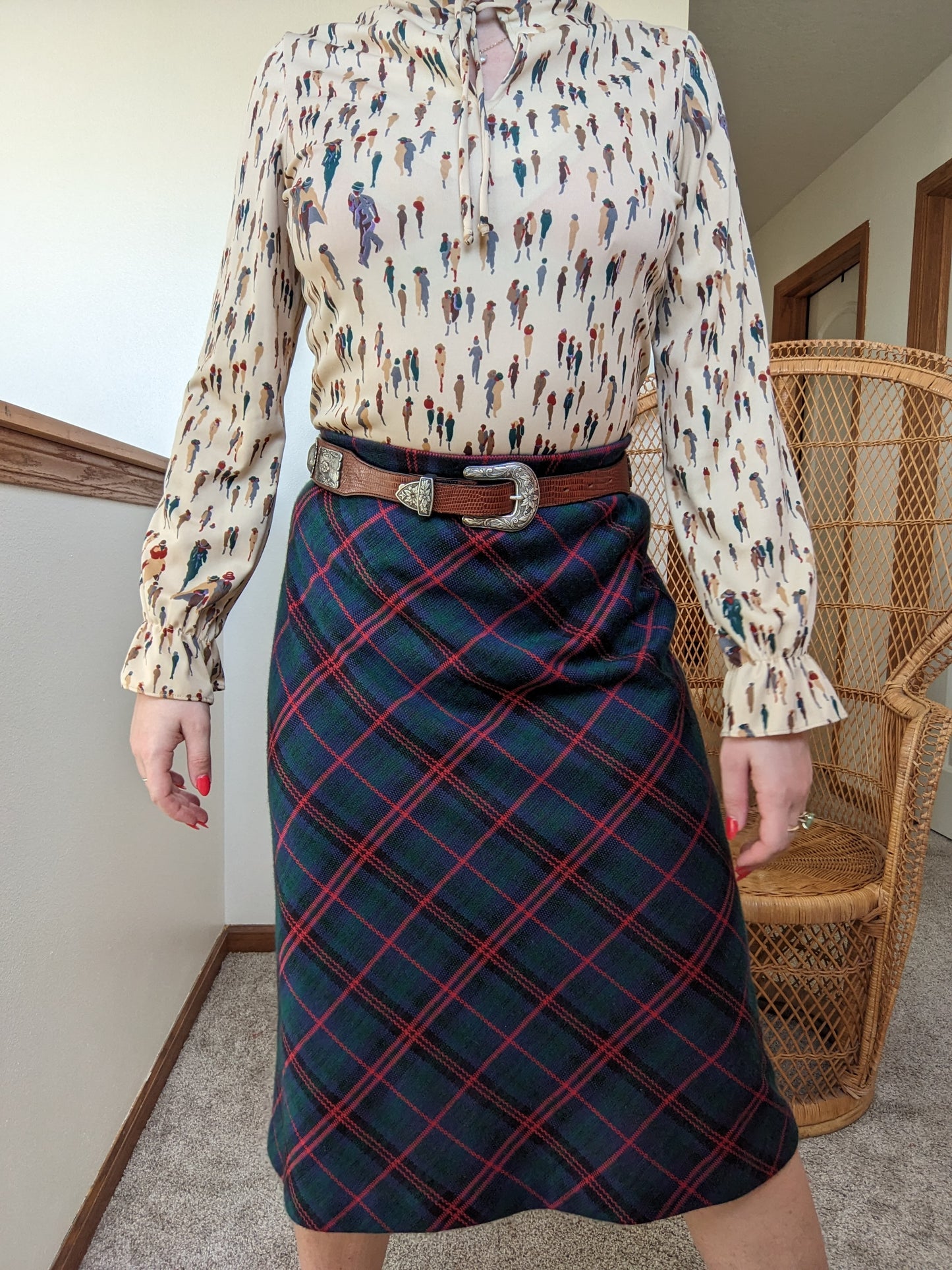 1970s Tartan Skirt Rad Bonnie's Vintage