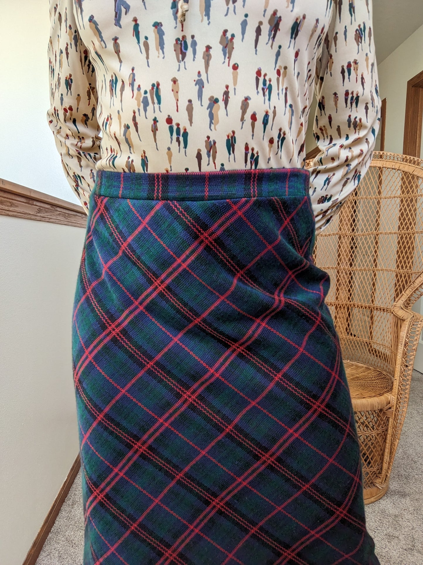 1970s Tartan Skirt Rad Bonnie's Vintage