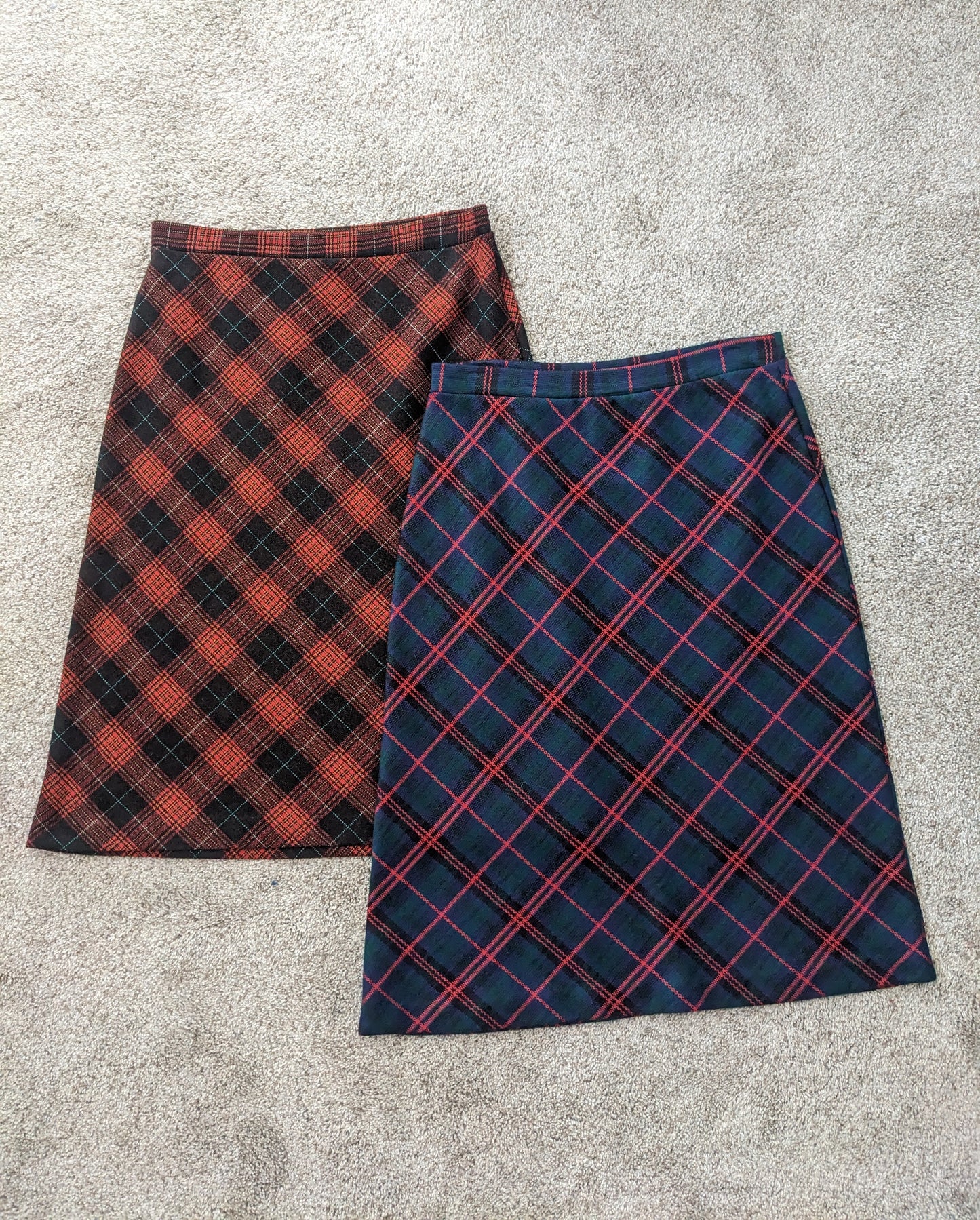 1970s Tartan Skirt Rad Bonnie's Vintage