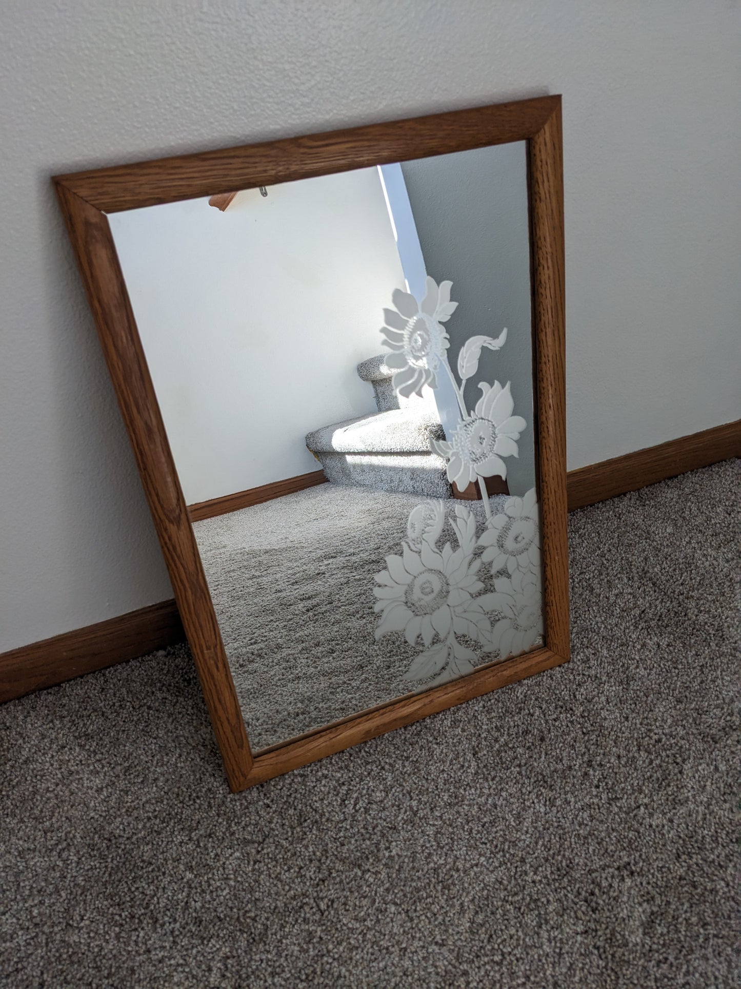 1980s sunflower mirror Rad Bonnie's Vintage