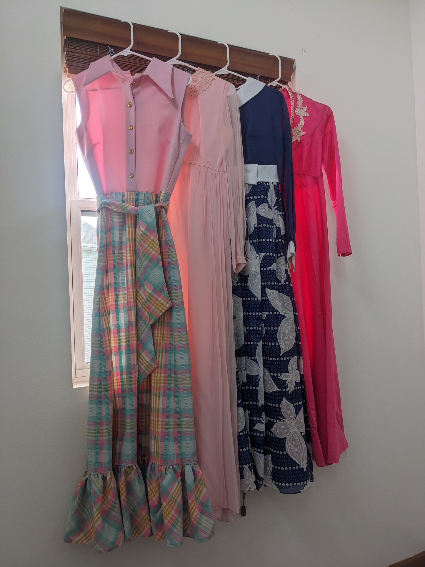 1960s union made plaid maxi Dress Rad Bonnie's Vintage