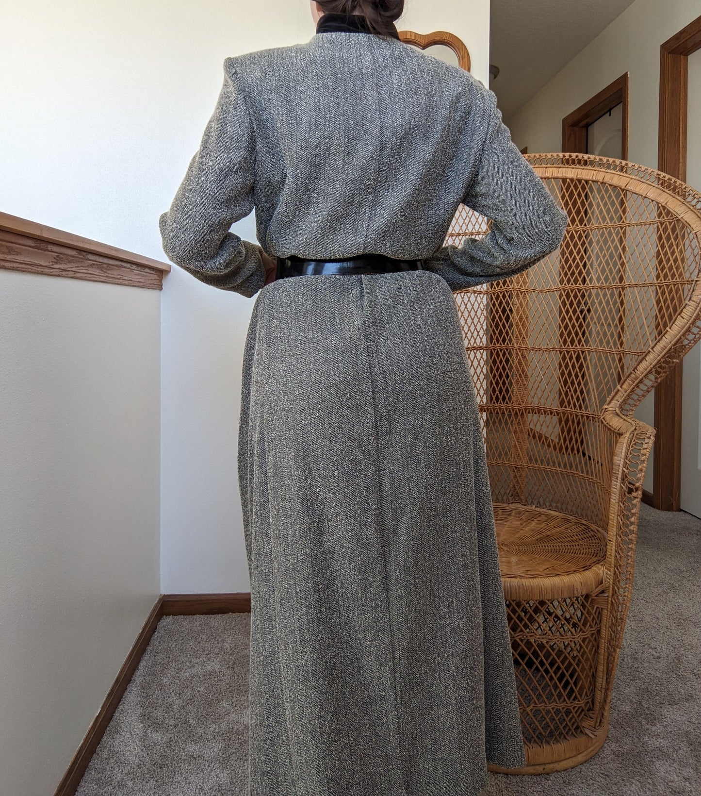 1990s herringbone dress