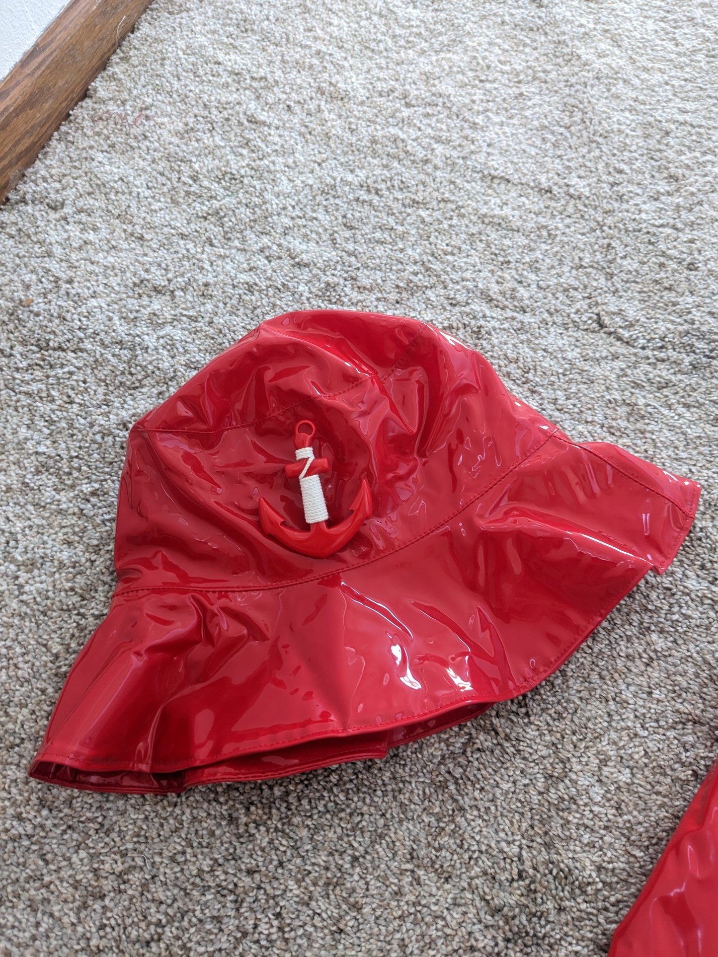 1990s vinyl raincoat & bucket hat Jacket Rad Bonnie's Vintage