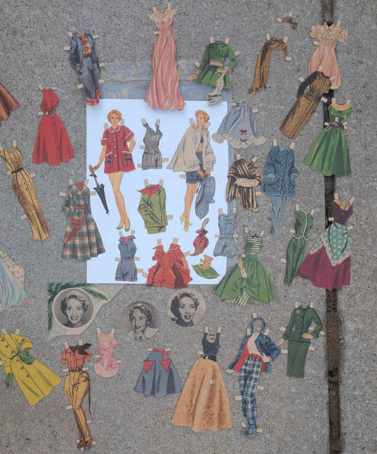 Vintage Jane Powell paper doll set paper dolls Rad Bonnie's Vintage