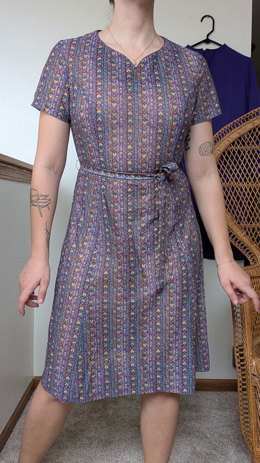 1970s abstract dress Dress Rad Bonnie's Vintage