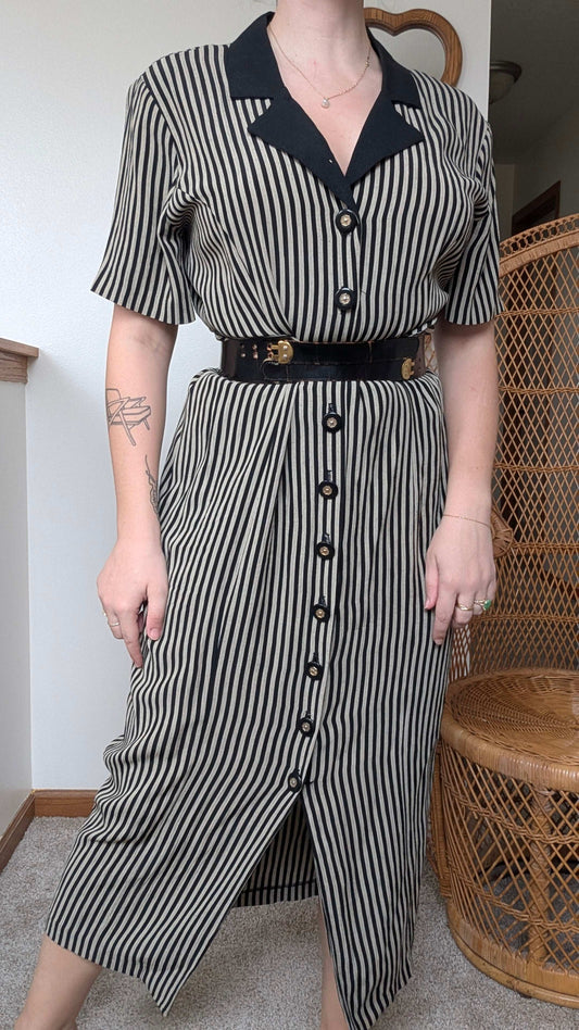 1990s striped dress Dress Rad Bonnie's Vintage