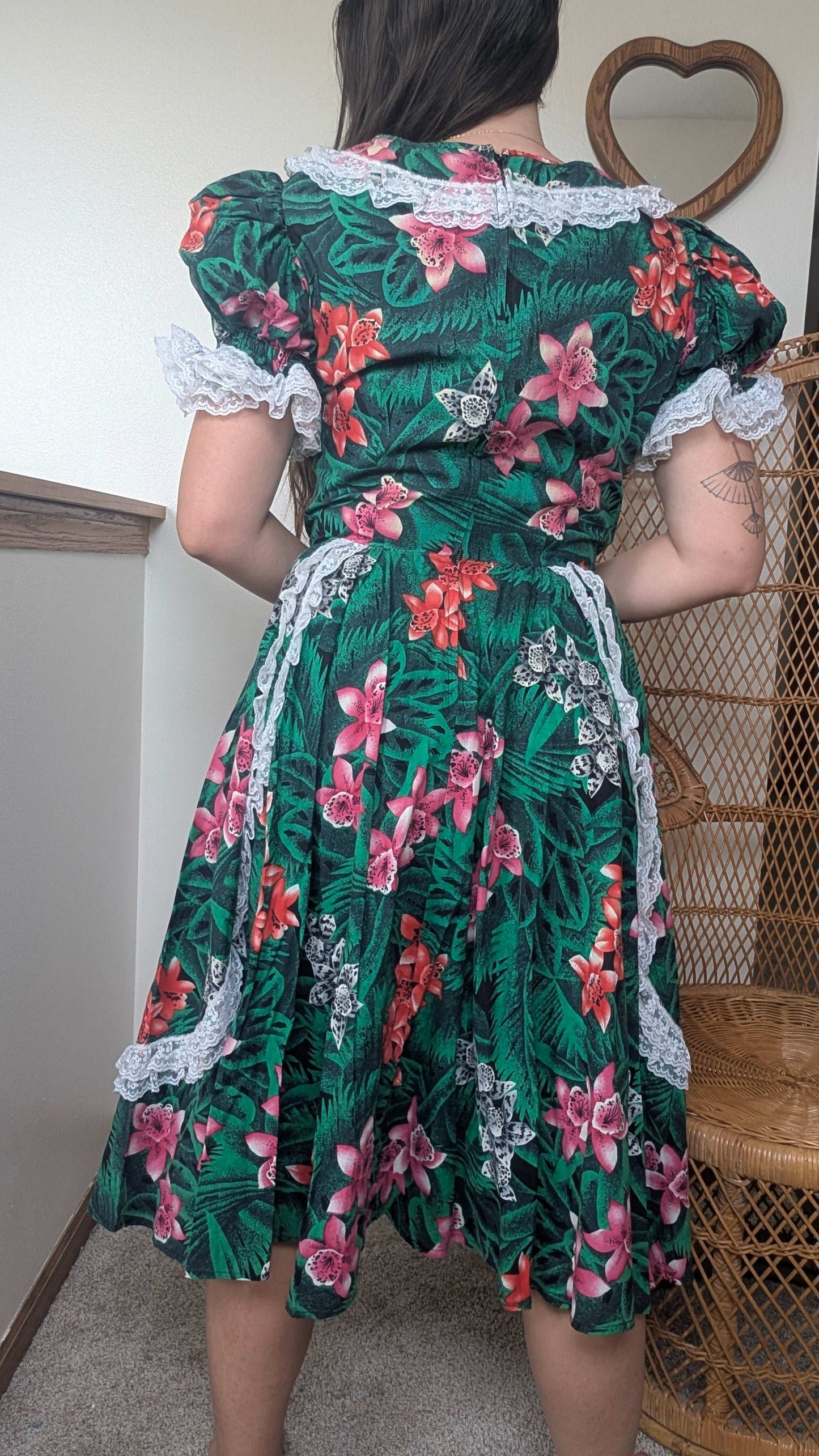 1980s tropical dress Dress Rad Bonnie's Vintage