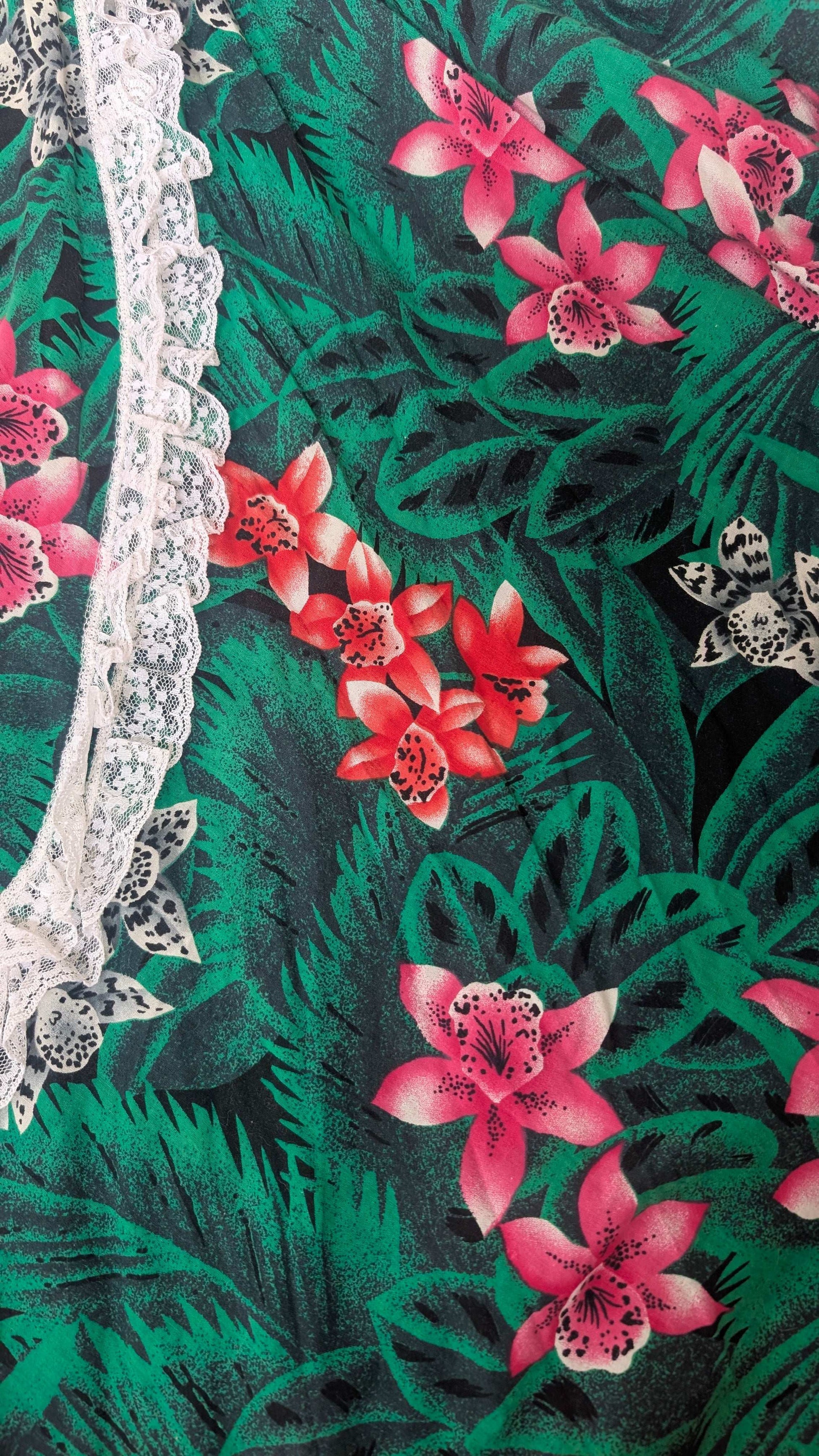 1980s tropical dress Dress Rad Bonnie's Vintage