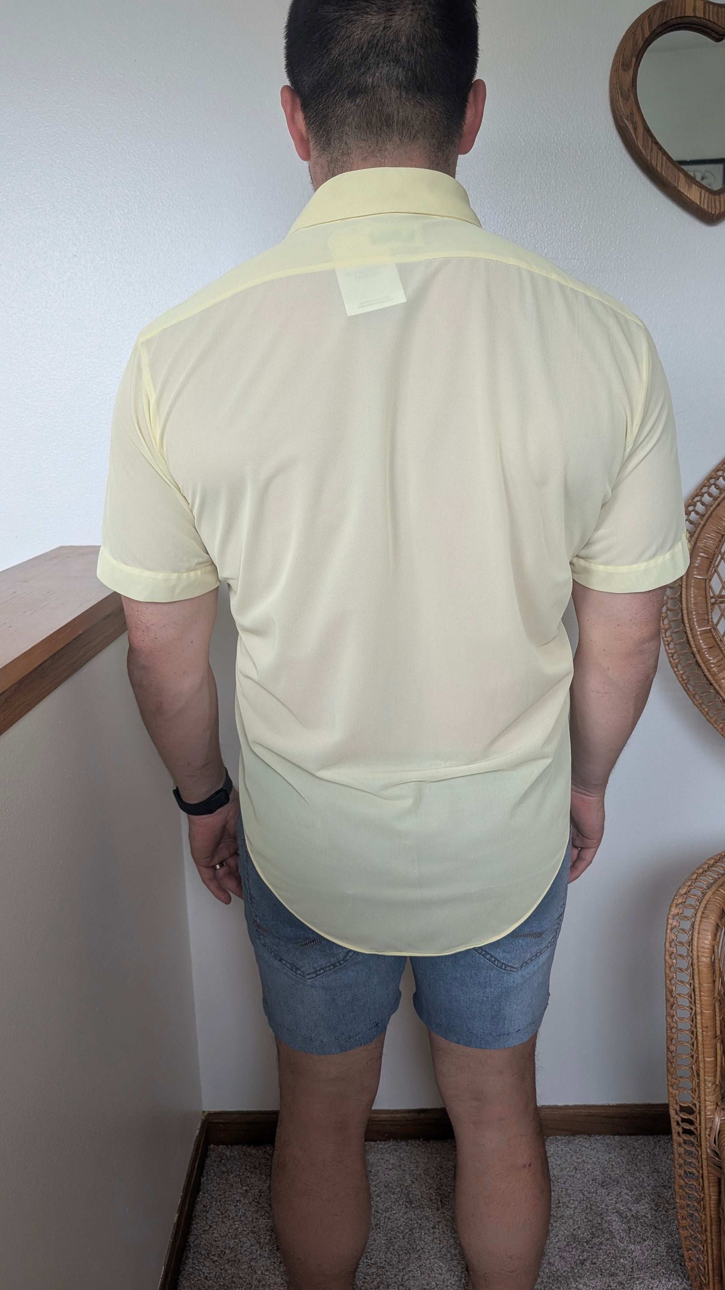 1970s yellow button up Top Rad Bonnie's Vintage