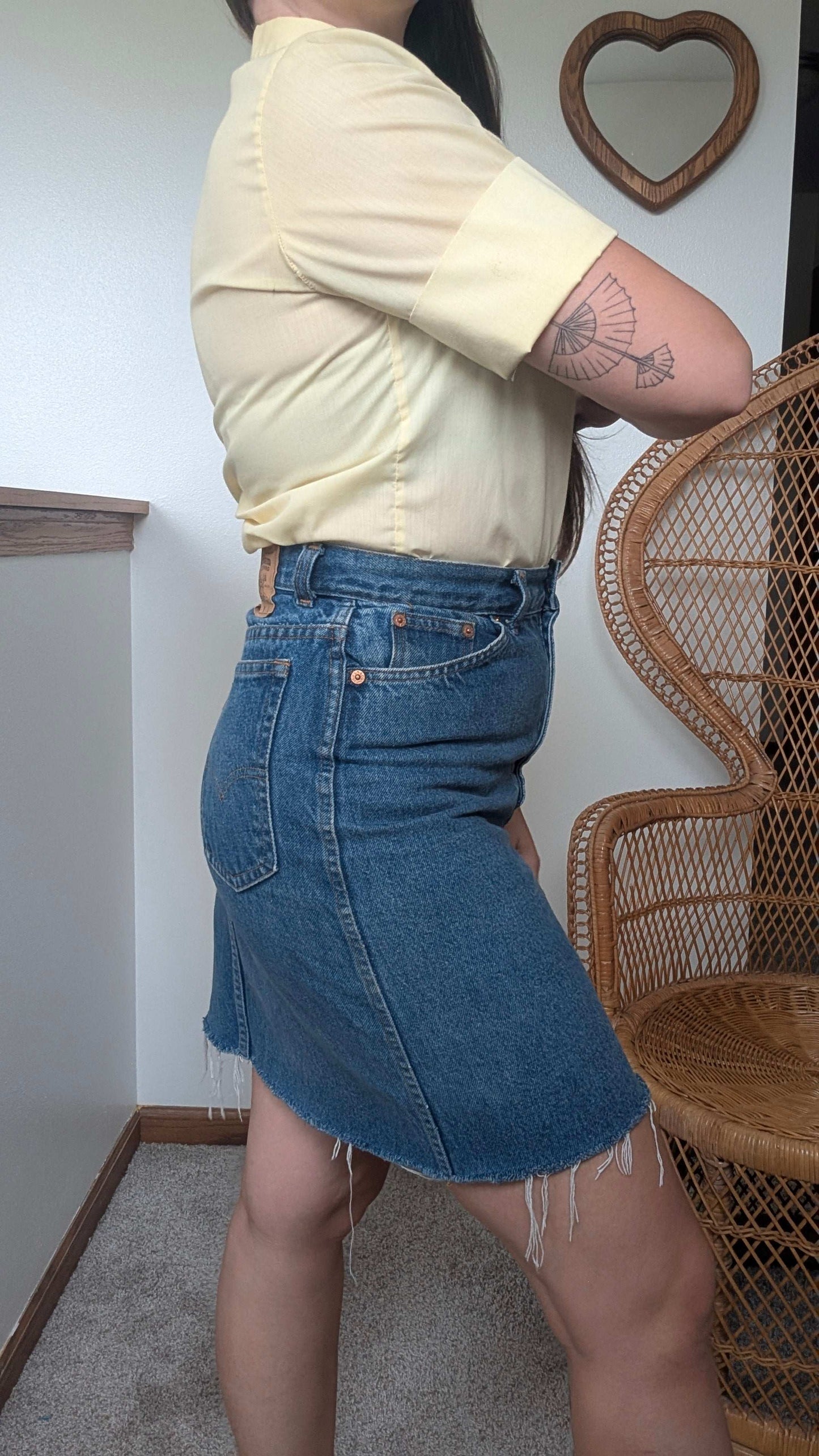 1950s yellow button up Top Rad Bonnie's Vintage