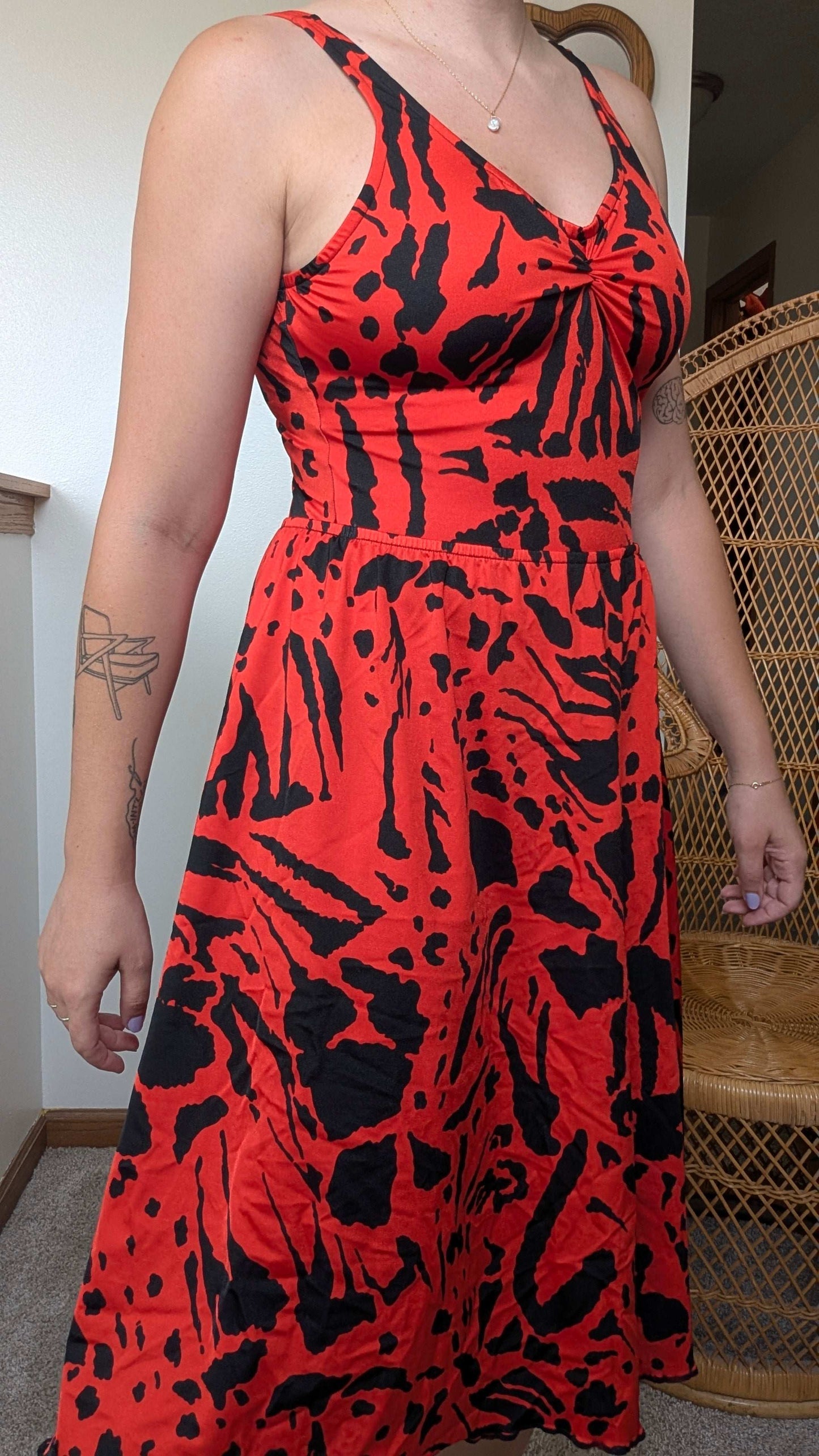 1990s red swim set Swim Rad Bonnie's Vintage