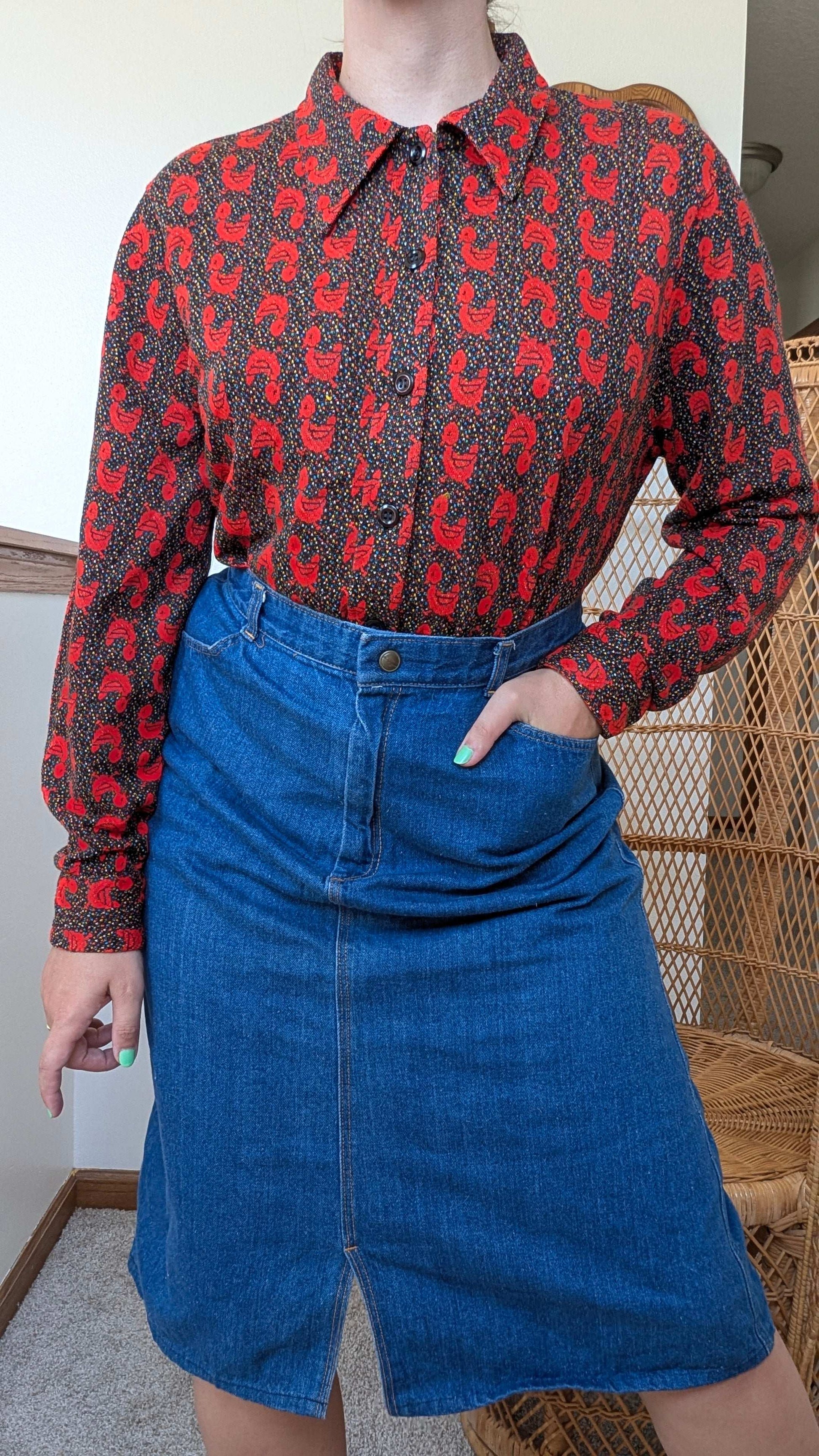 1970s duck top Top Rad Bonnie's Vintage