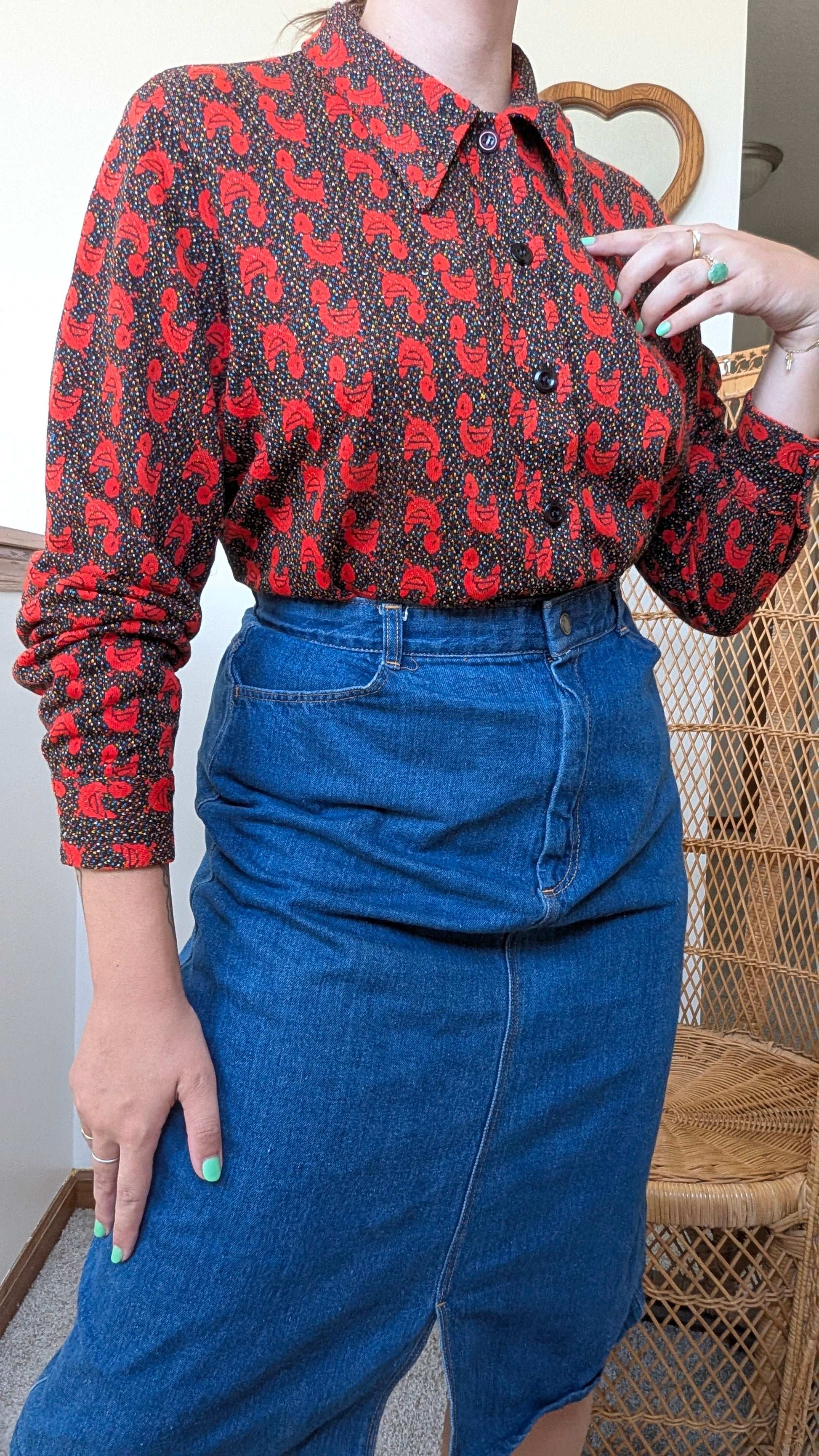 1970s duck top Top Rad Bonnie's Vintage