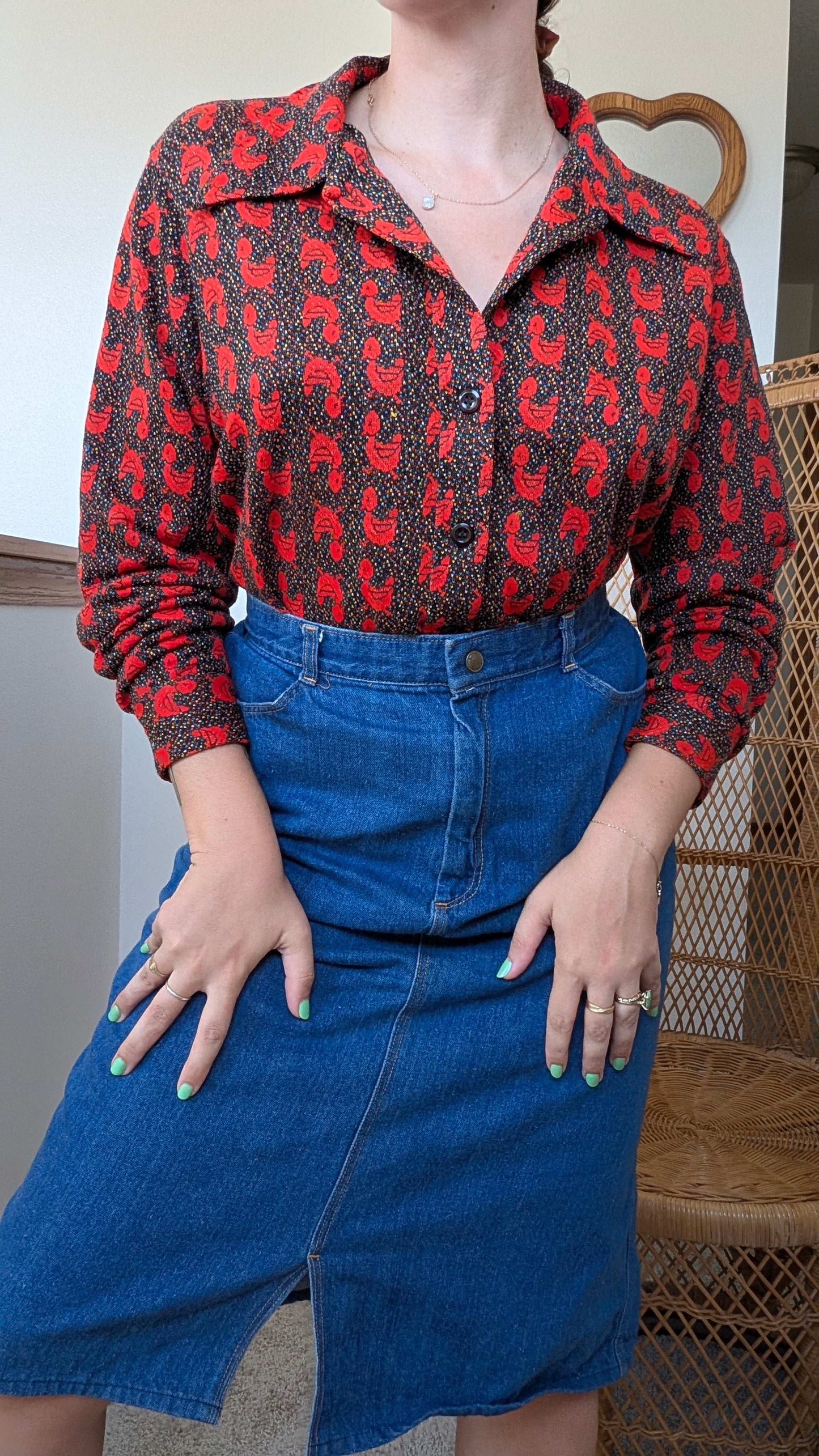 1970s duck top Top Rad Bonnie's Vintage