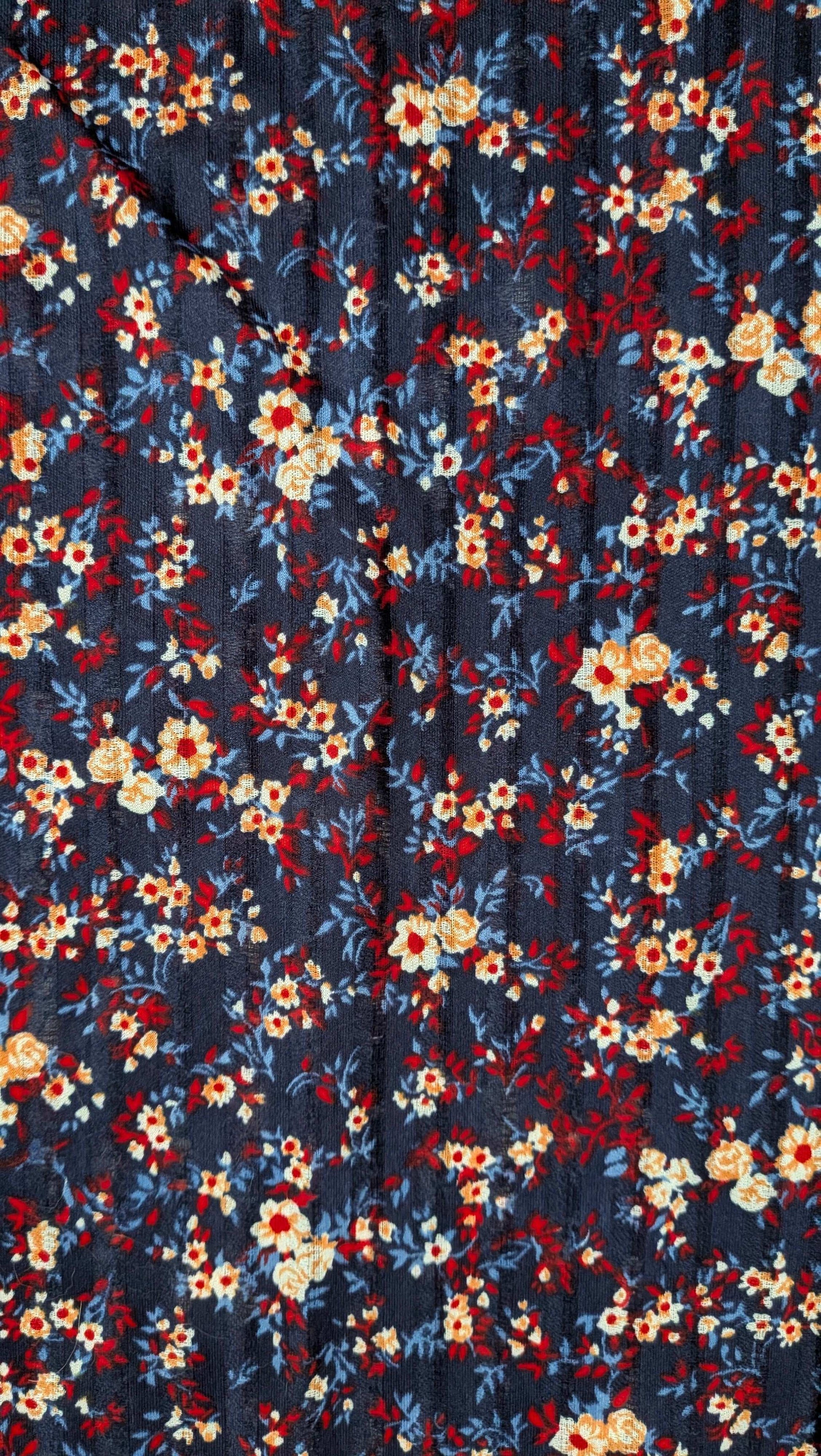 1970s floral button down Top Rad Bonnie's Vintage