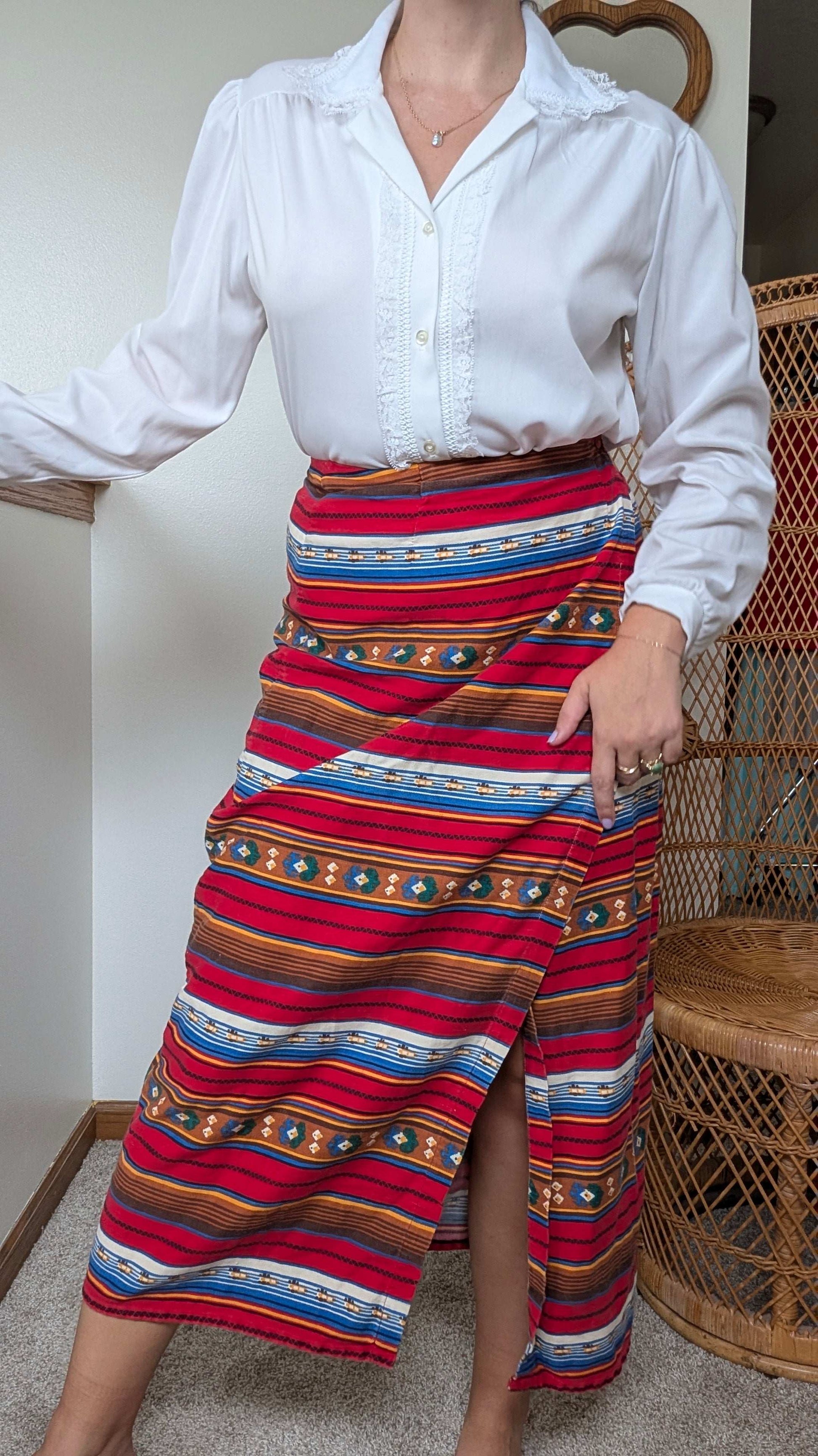 1990s wrap skirt Skirt Rad Bonnie's Vintage