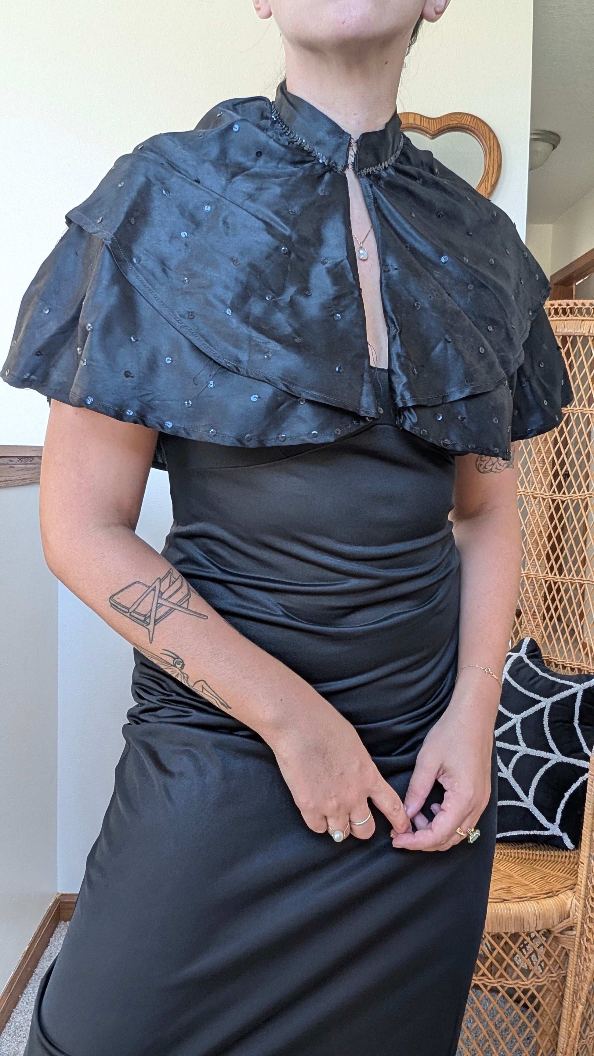 1960s sequin capelet Cape Rad Bonnie's Vintage