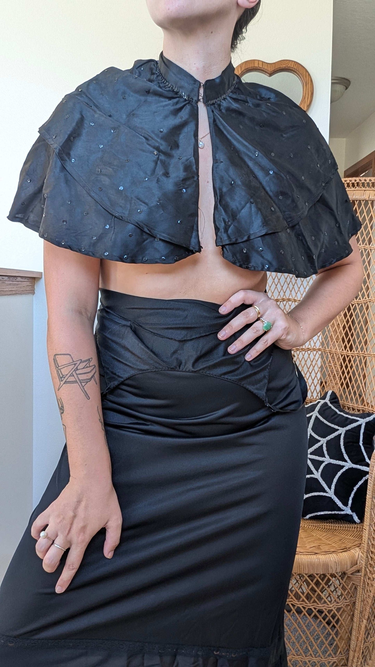 1960s sequin capelet Cape Rad Bonnie's Vintage