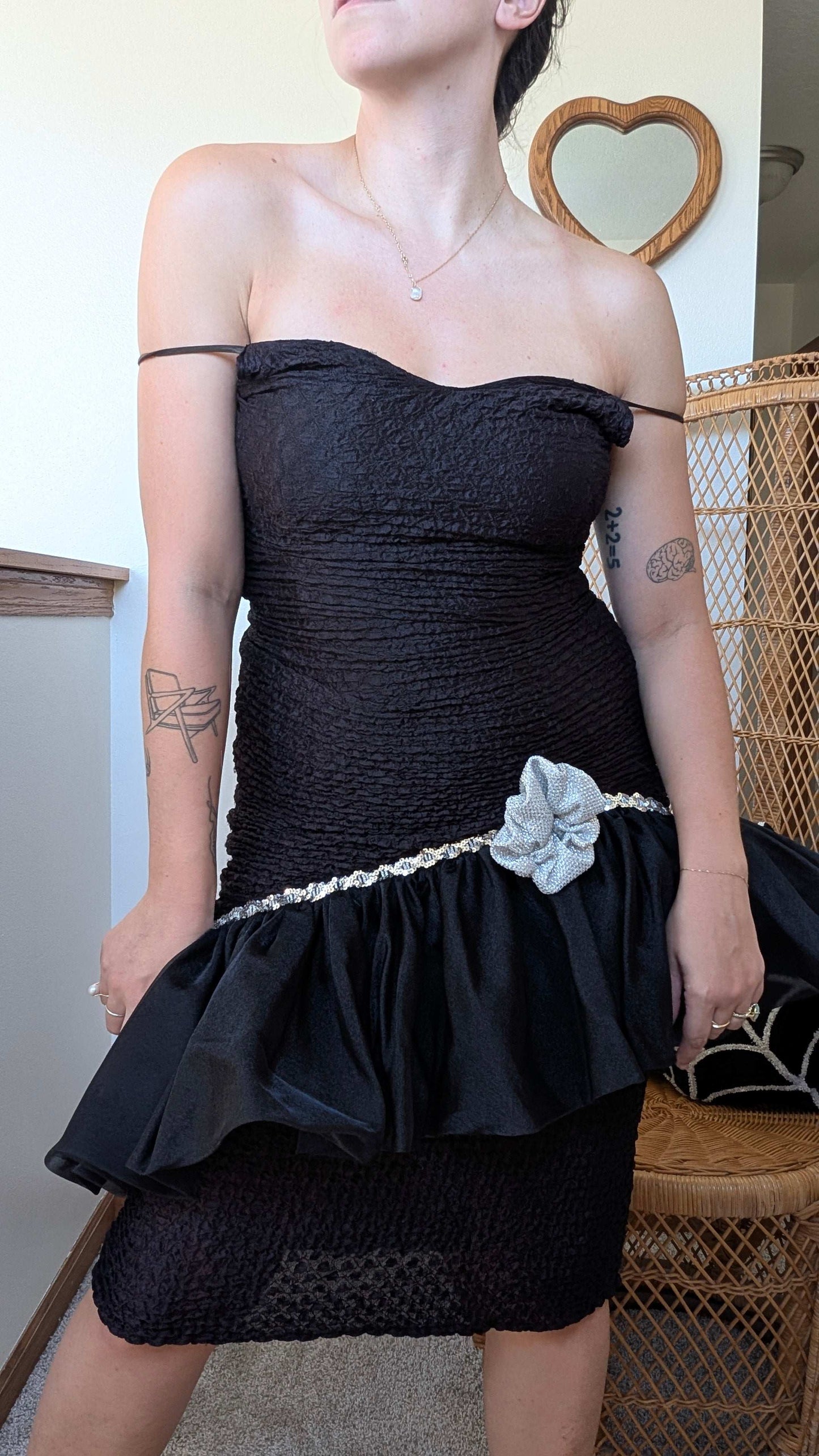 1980s black party dress Dress Rad Bonnie's Vintage