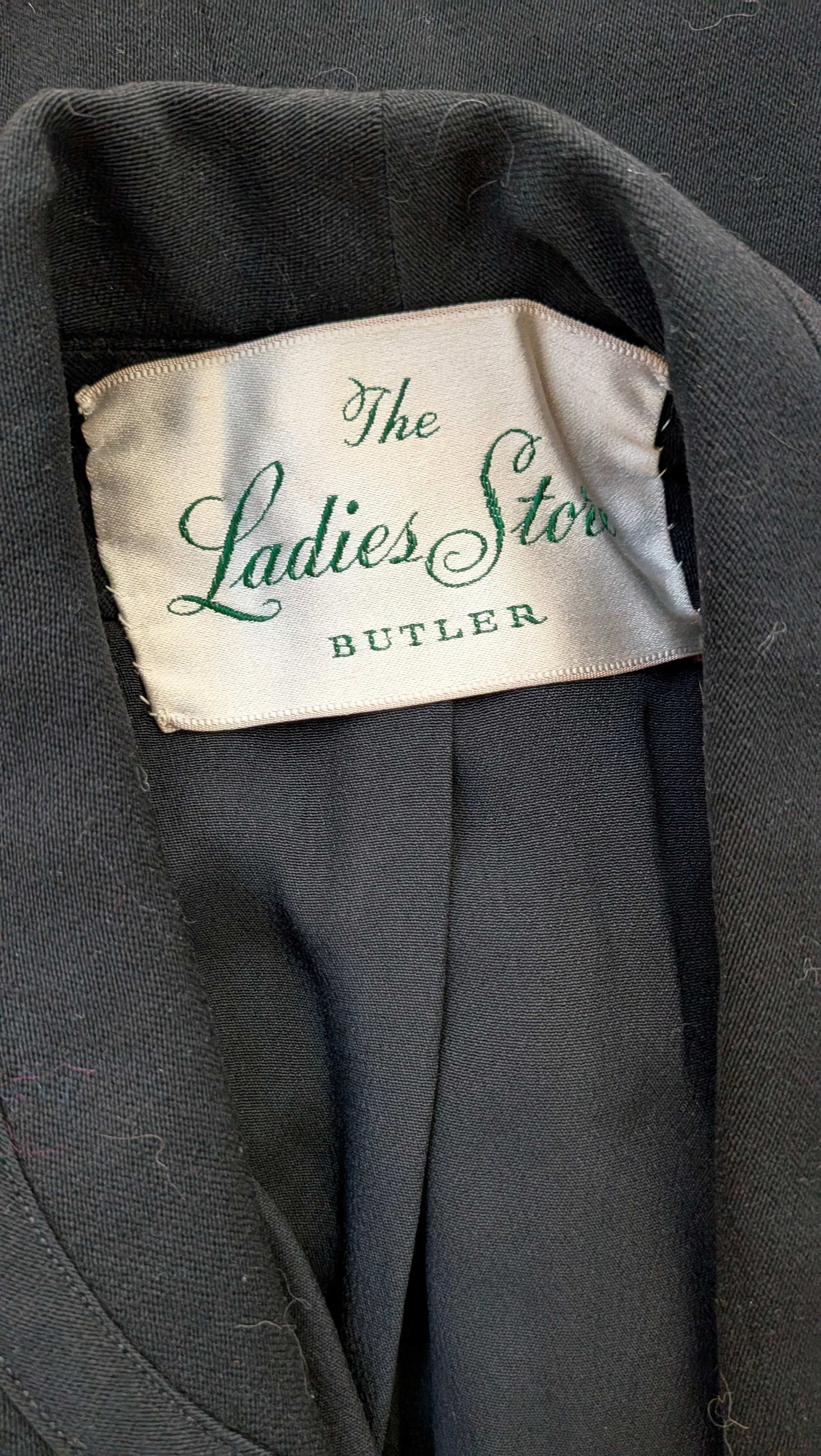 1950s black blazer blazer Rad Bonnie's Vintage