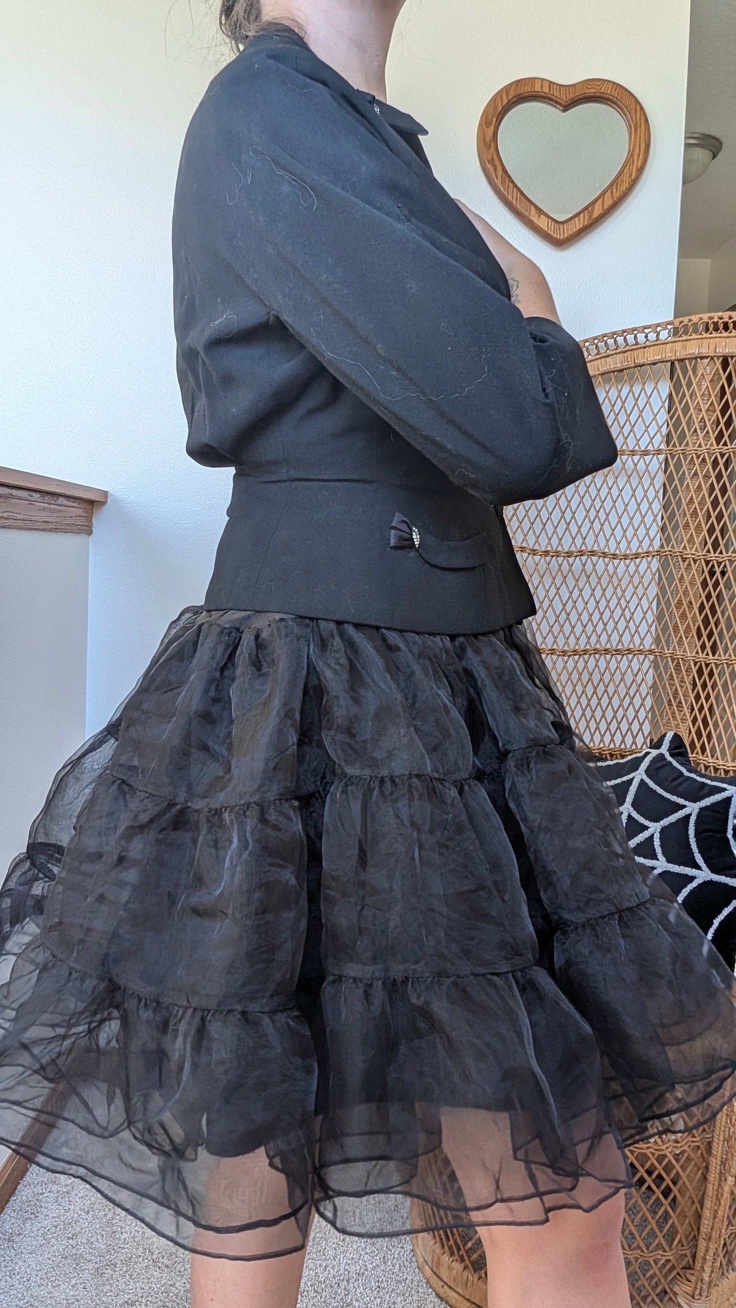 1940s black blazer blazer Rad Bonnie's Vintage