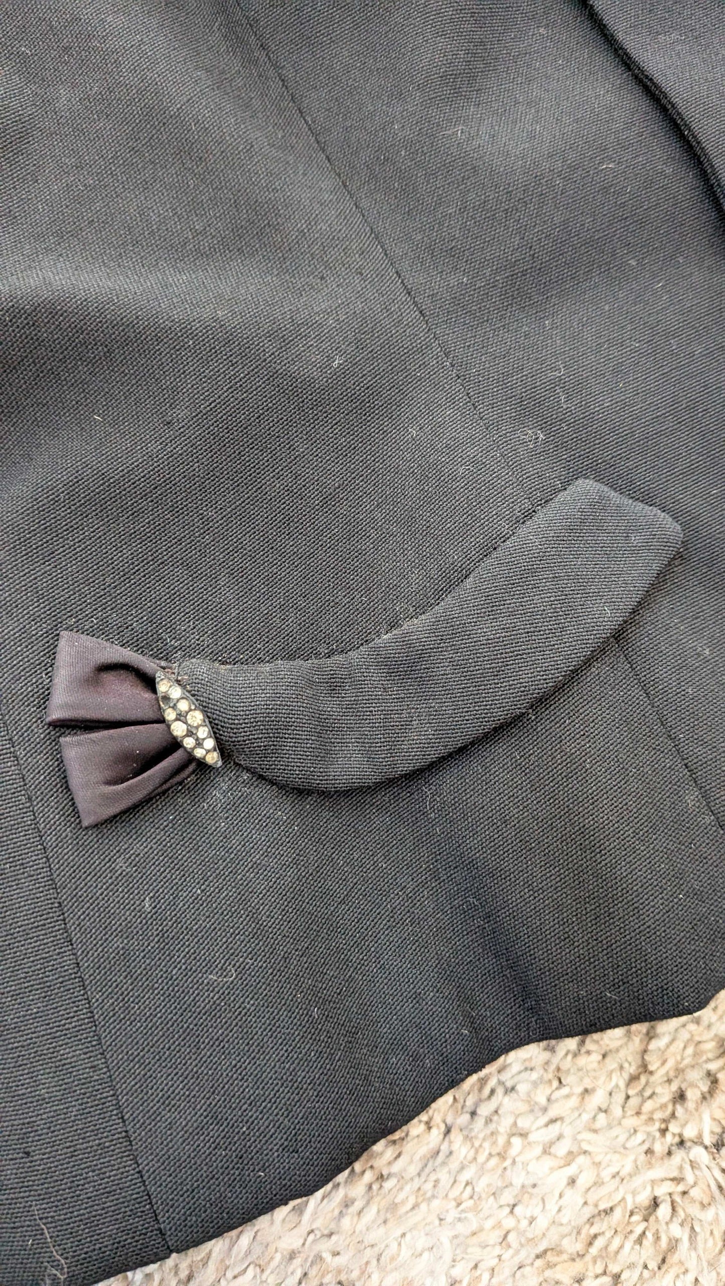 1940s black blazer blazer Rad Bonnie's Vintage