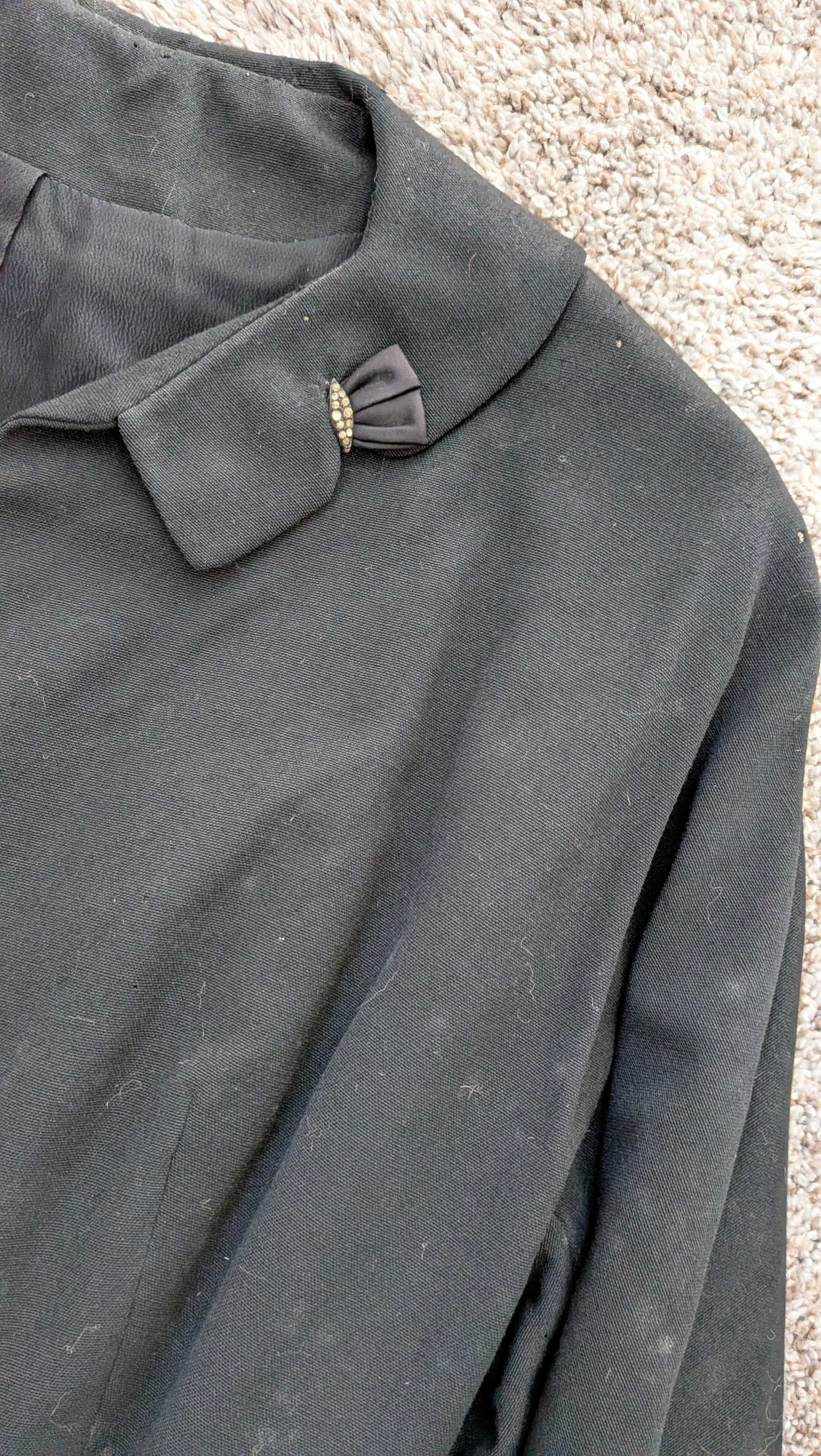 1940s black blazer blazer Rad Bonnie's Vintage