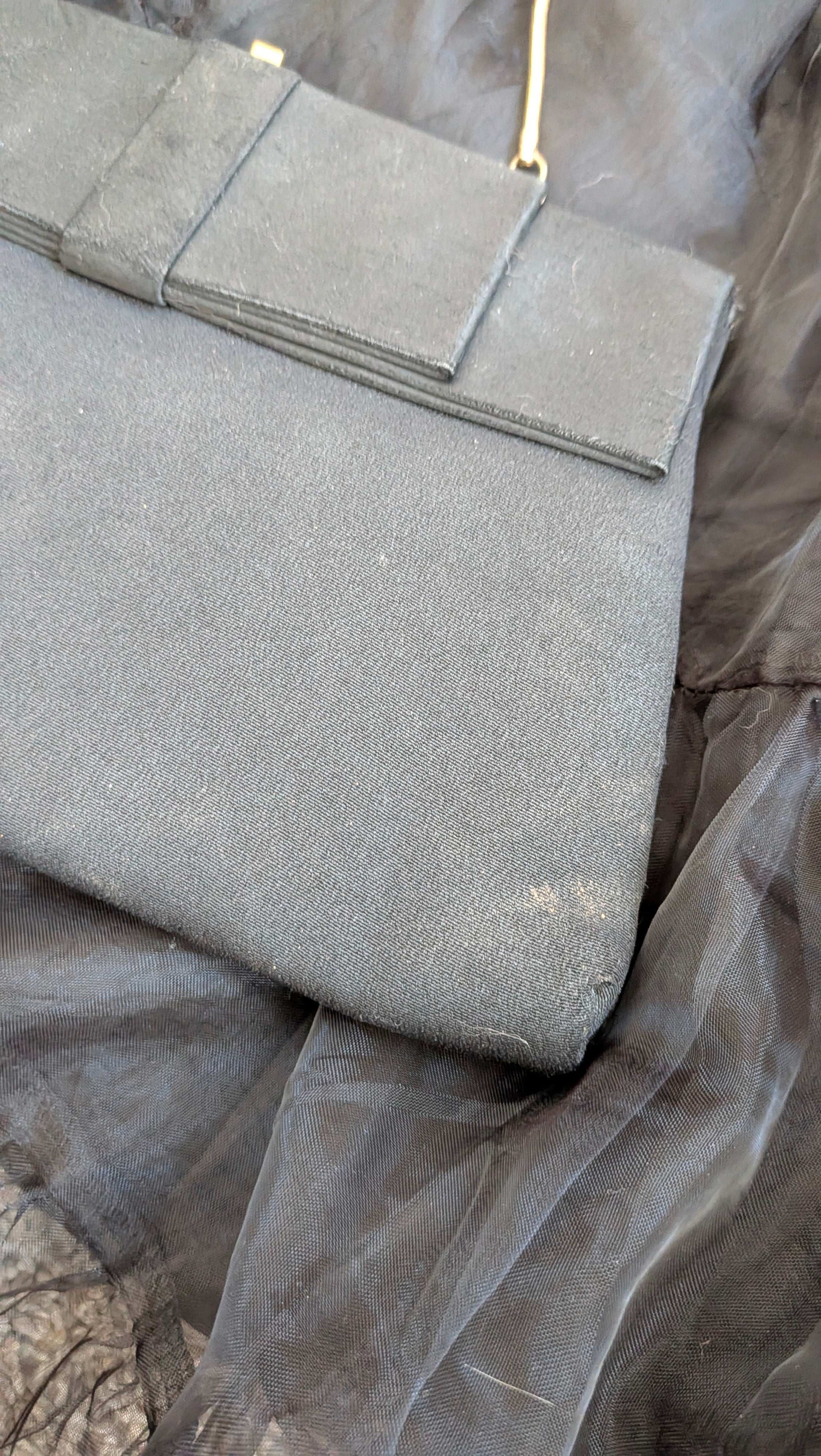 1960s black handbag Purse Rad Bonnie's Vintage