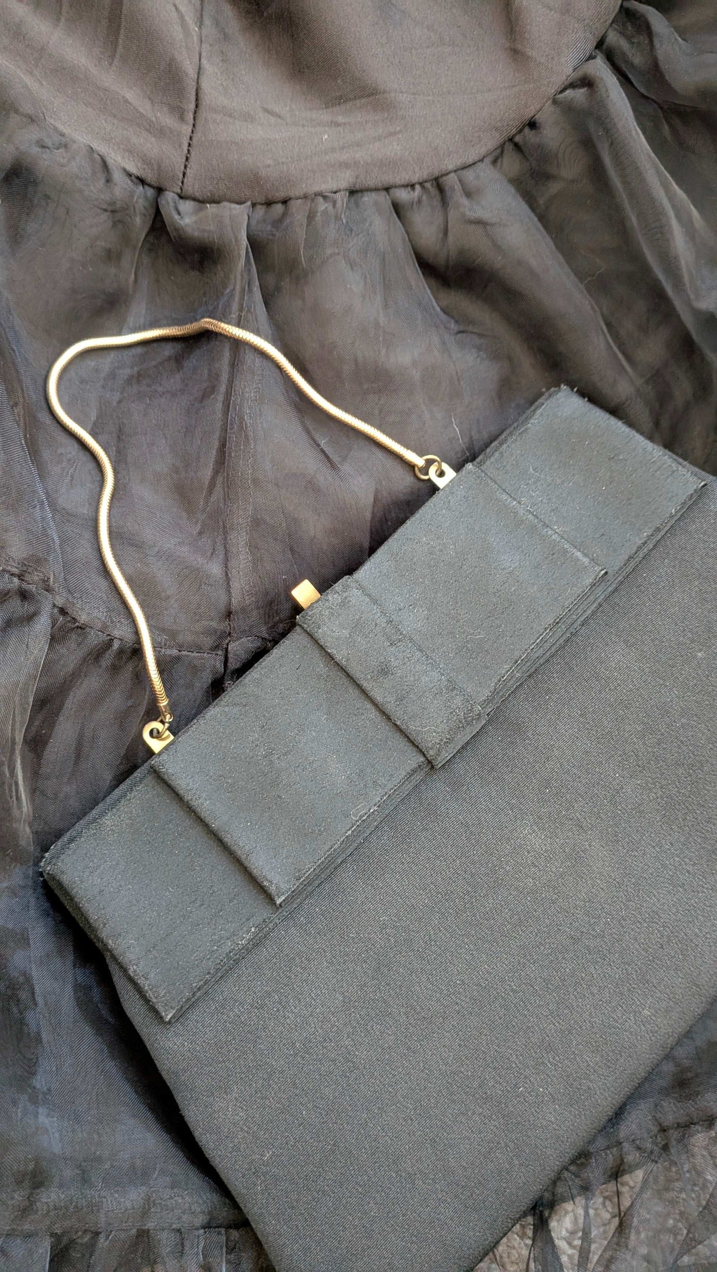 1960s black handbag Purse Rad Bonnie's Vintage