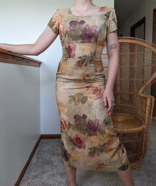 1990s floral dress Dress Rad Bonnie's Vintage