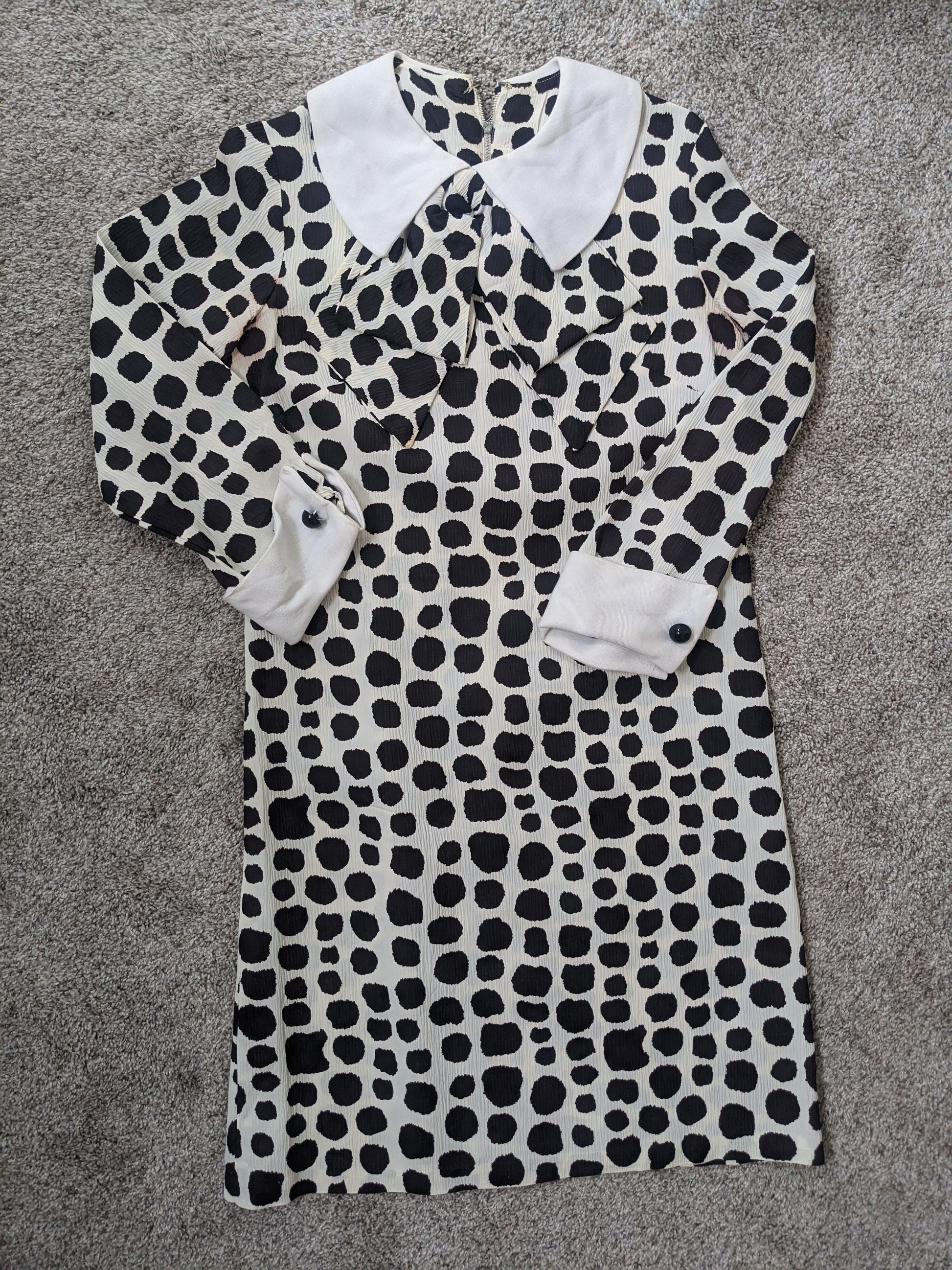 1960s mod spotted dress Dress Rad Bonnie's Vintage