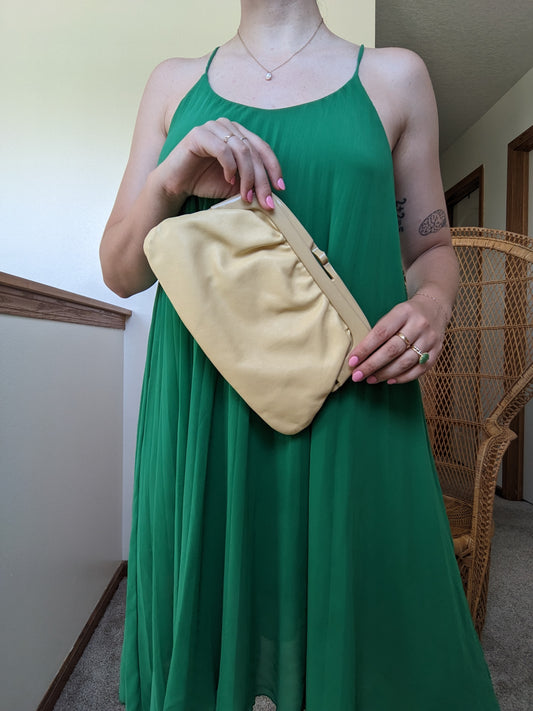 1970s Italian leather clutch Rad Bonnie's Vintage
