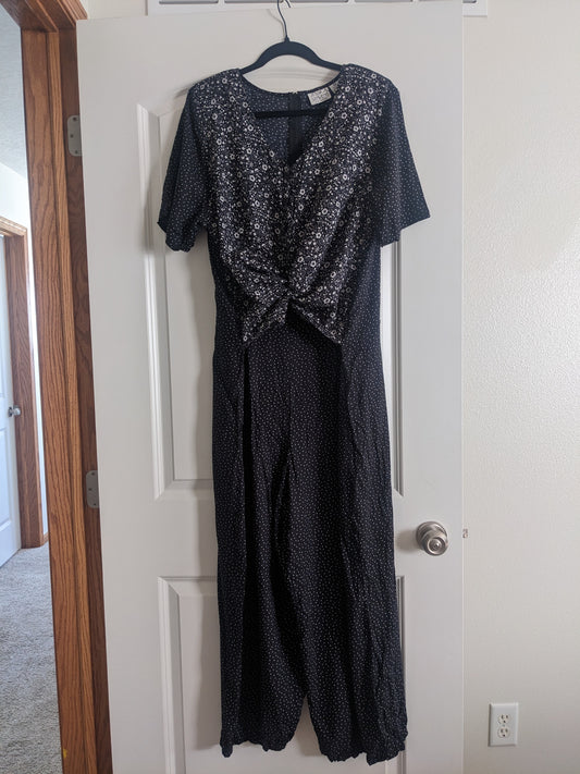 1990s polka dot and floral jumpsuit Jumpsuit Rad Bonnie's Vintage