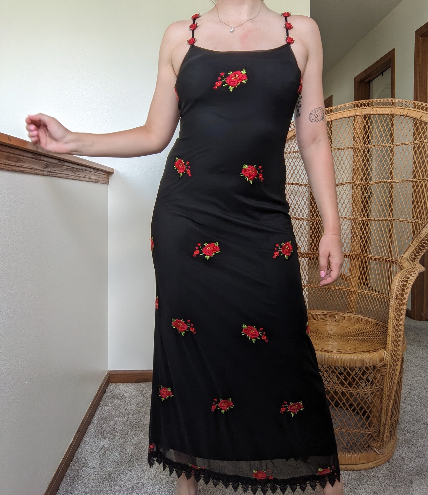 1990s Cache rose dress Dress Rad Bonnie's Vintage