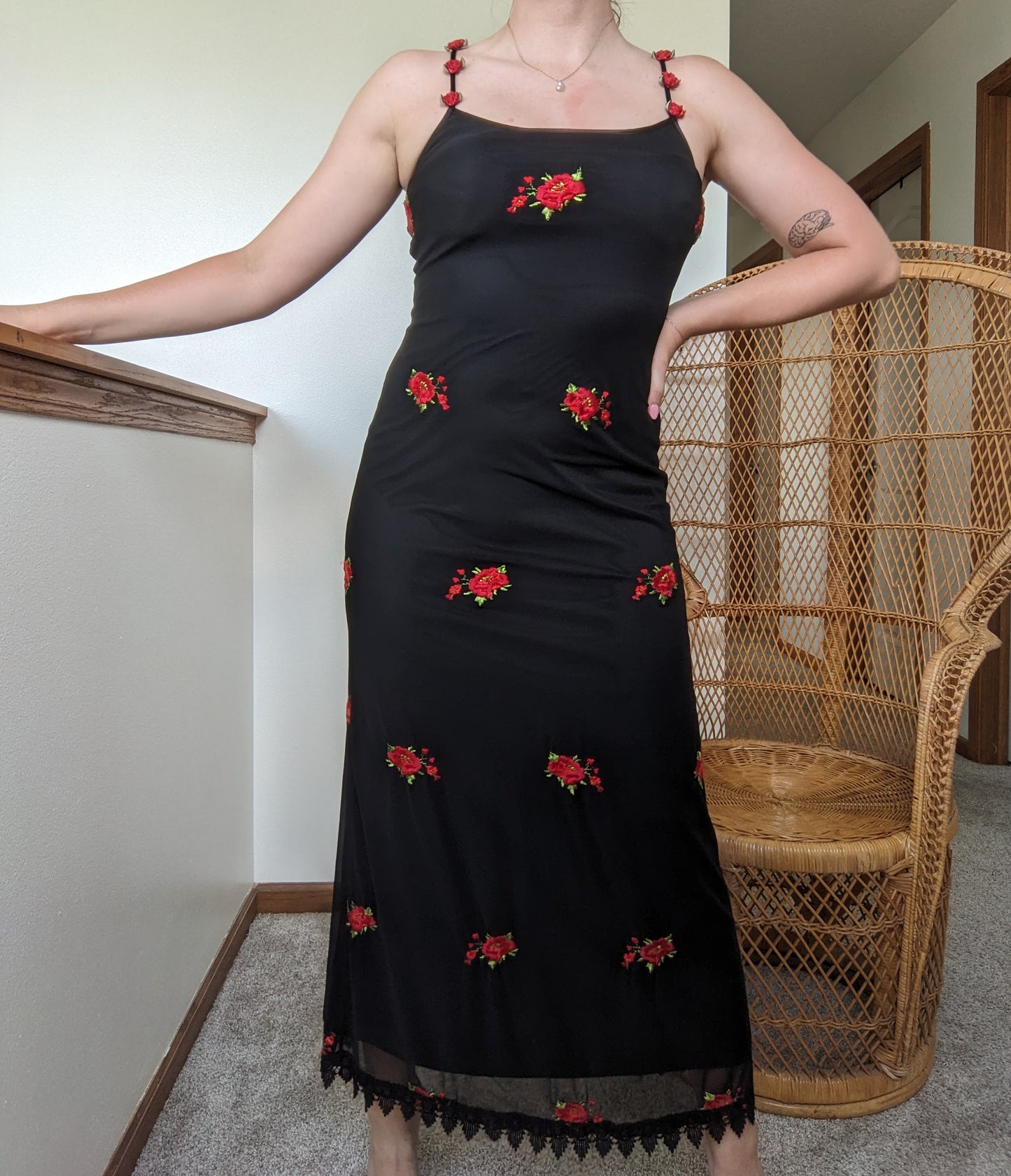 1990s Cache rose dress Dress Rad Bonnie's Vintage