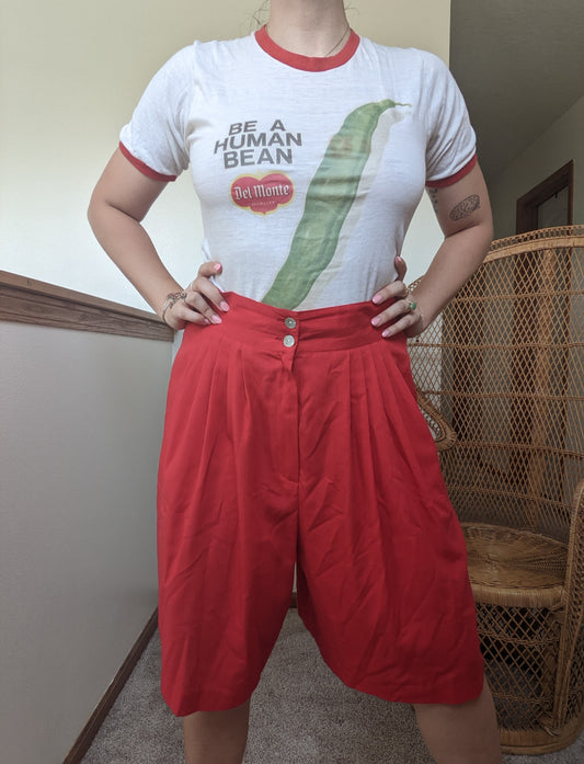 1980s union made red shorts Pants Rad Bonnie's Vintage