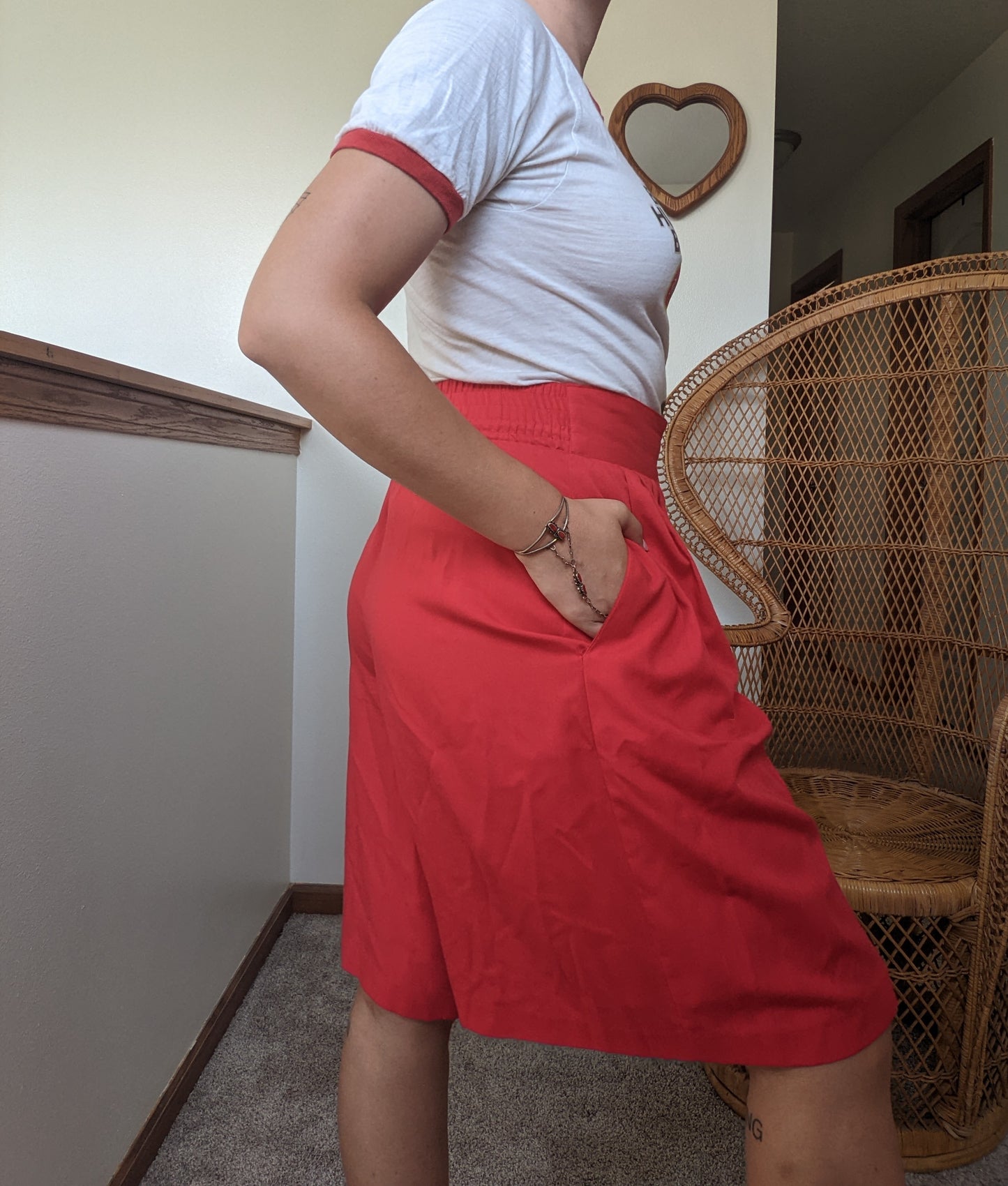 1980s union made red shorts Pants Rad Bonnie's Vintage
