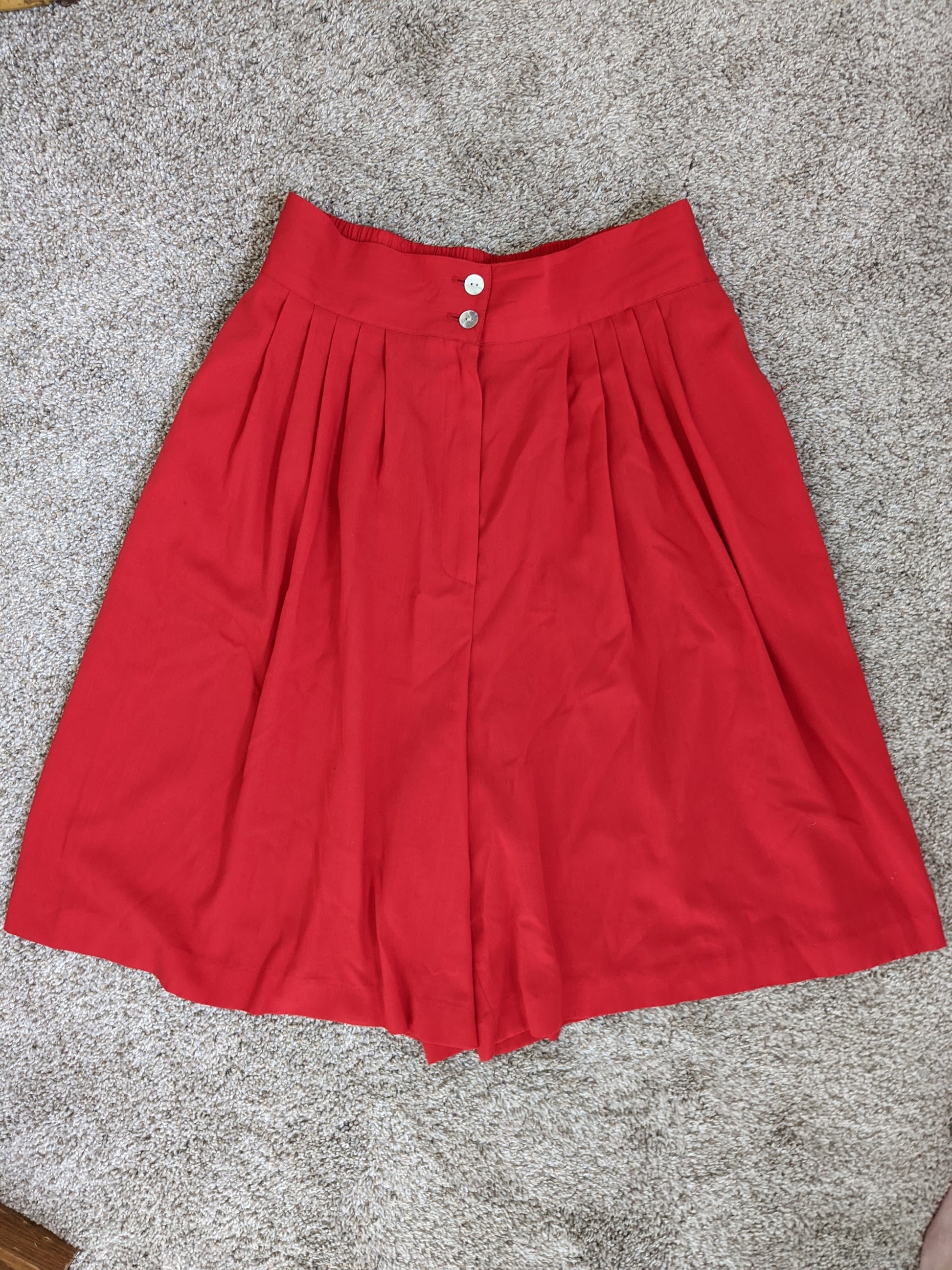 1980s union made red shorts Pants Rad Bonnie's Vintage