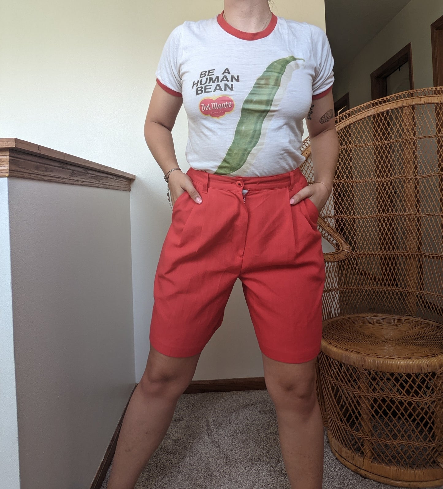 1980s red Bermuda shorts Pants Rad Bonnie's Vintage