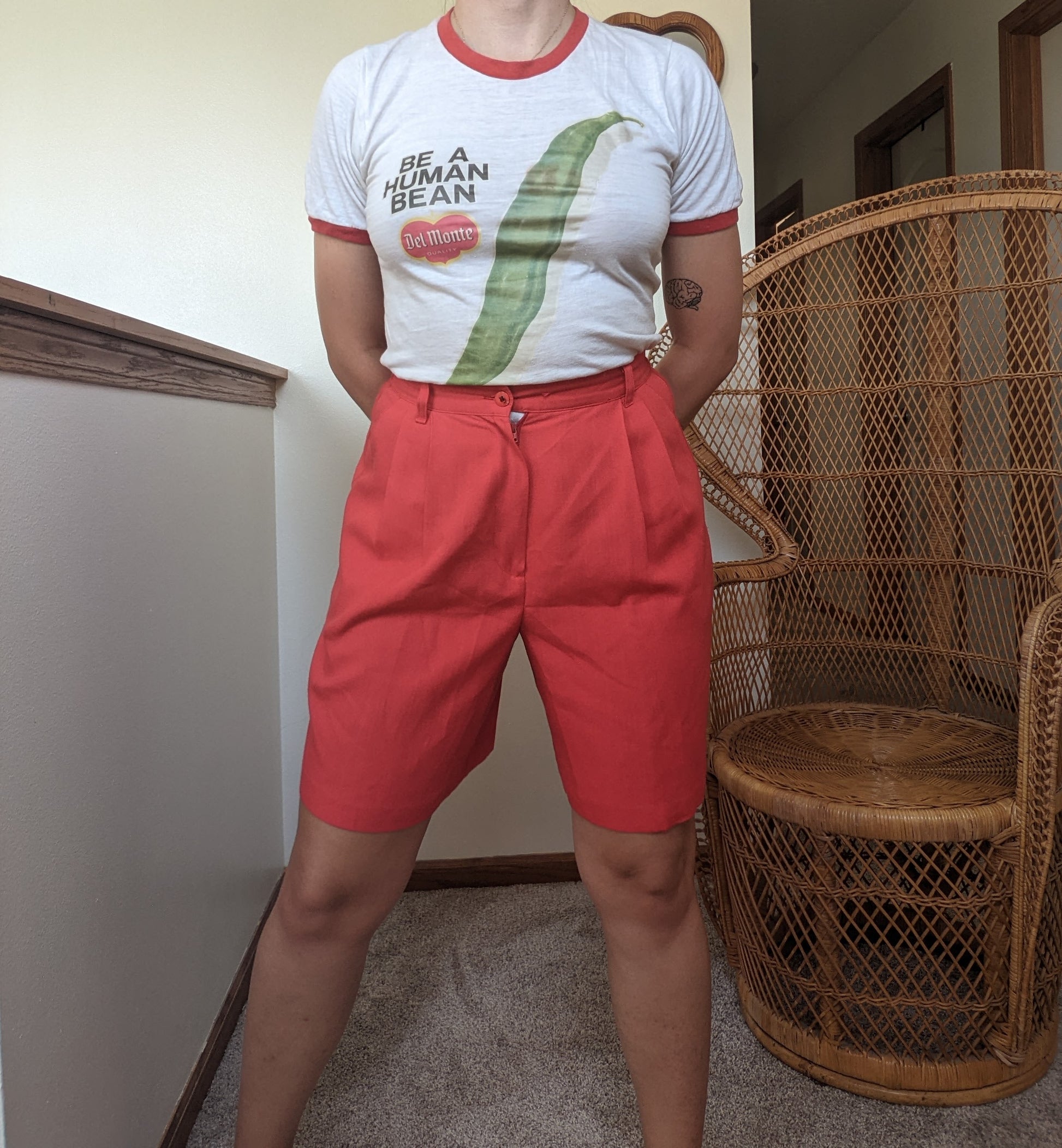 1980s red Bermuda shorts Pants Rad Bonnie's Vintage
