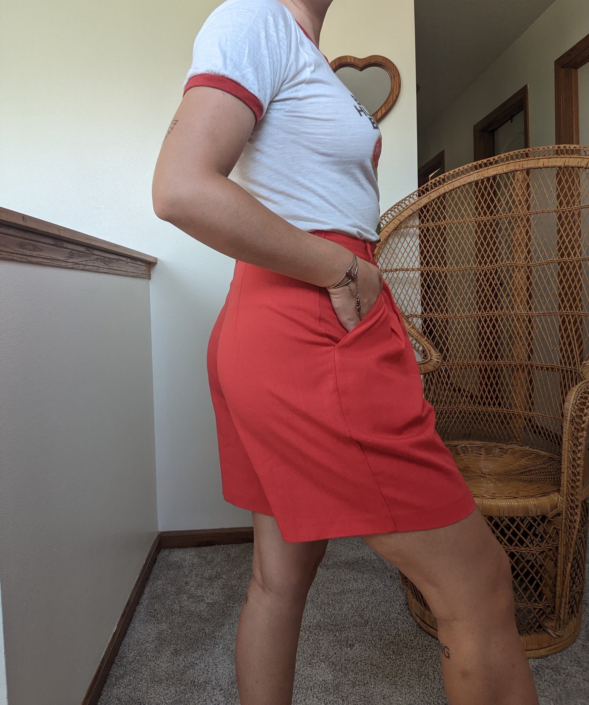 1980s red Bermuda shorts Pants Rad Bonnie's Vintage