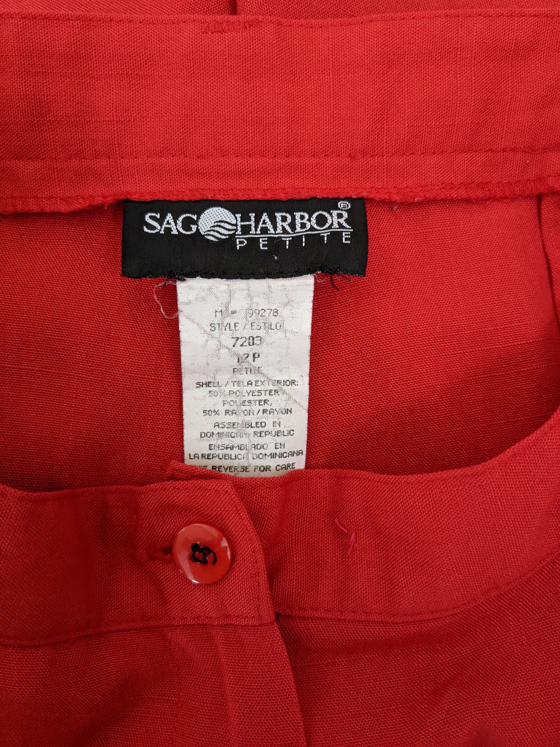 1980s red Bermuda shorts Pants Rad Bonnie's Vintage