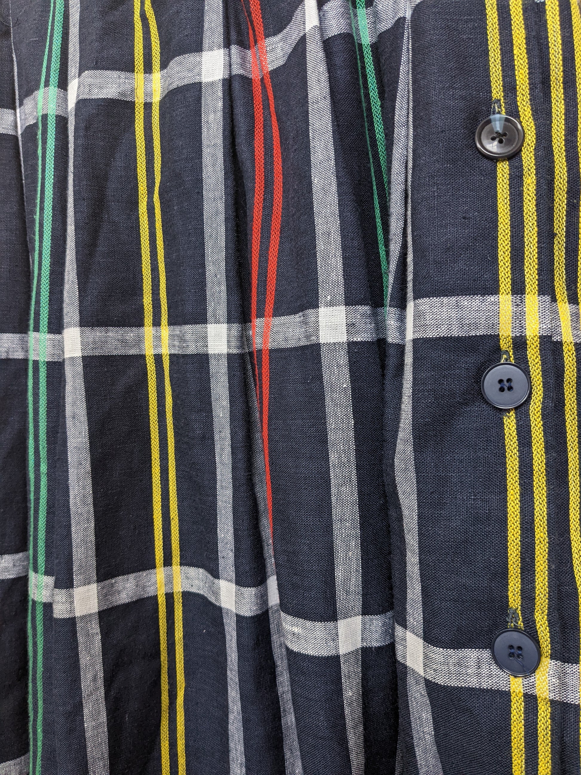 1980s plaid button skirt Skirt Rad Bonnie's Vintage