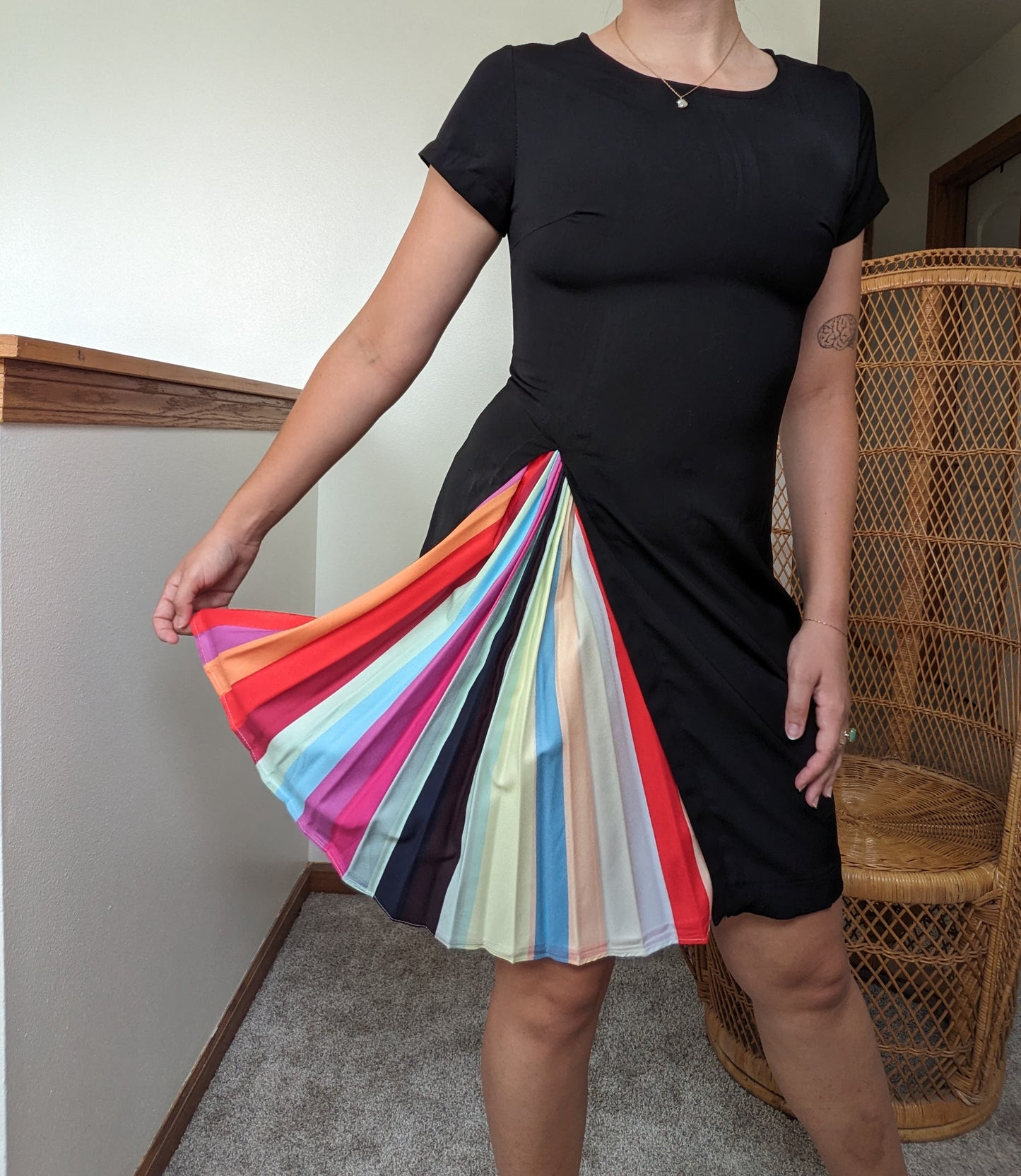 Rainbow little black dress Dress Rad Bonnie's Vintage