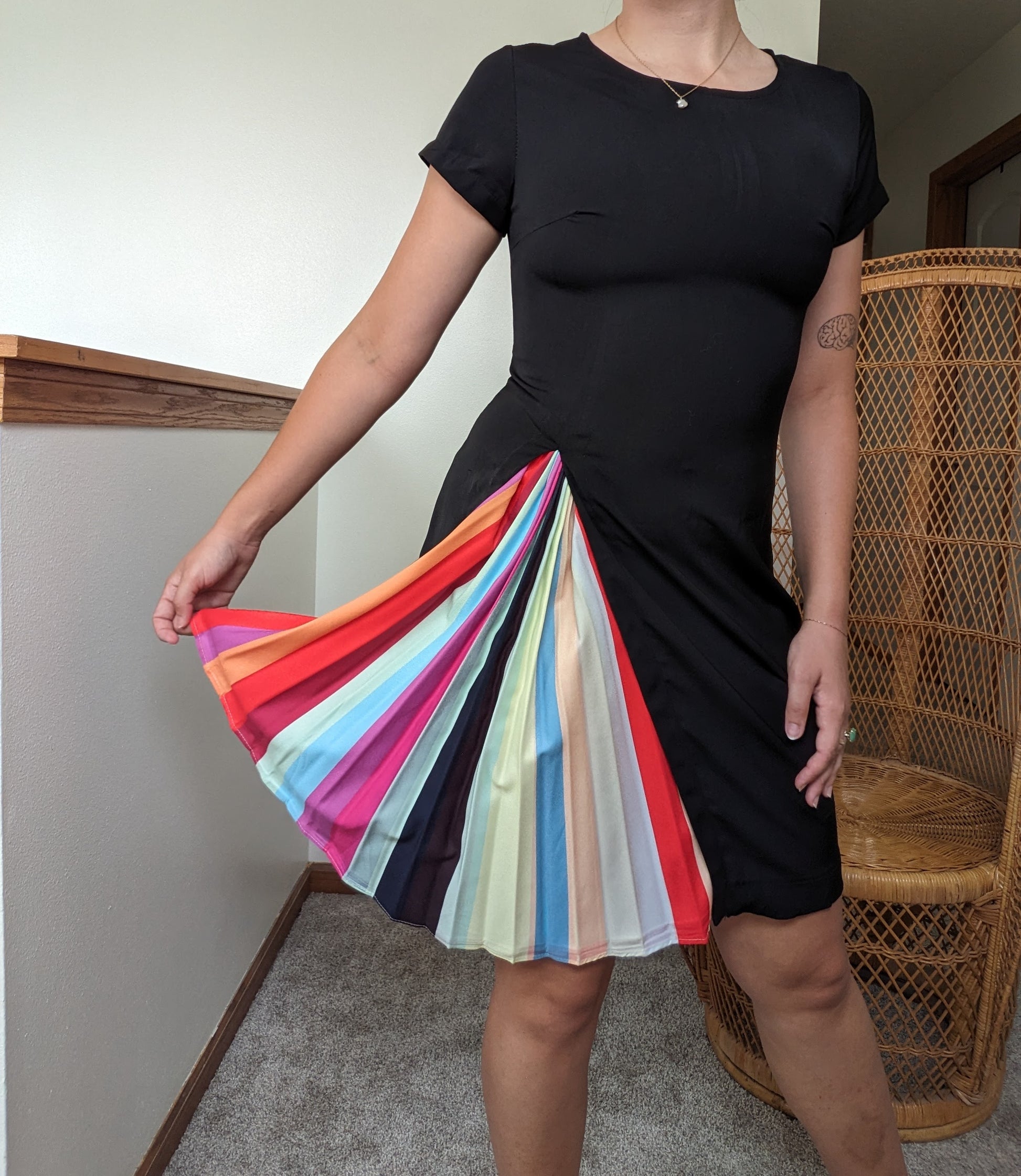 Rainbow little black dress Dress Rad Bonnie's Vintage