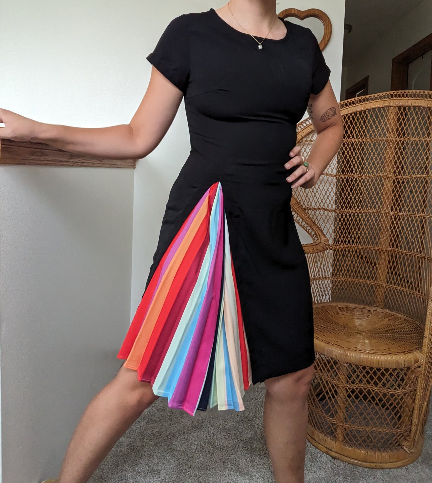 Rainbow little black dress Dress Rad Bonnie's Vintage