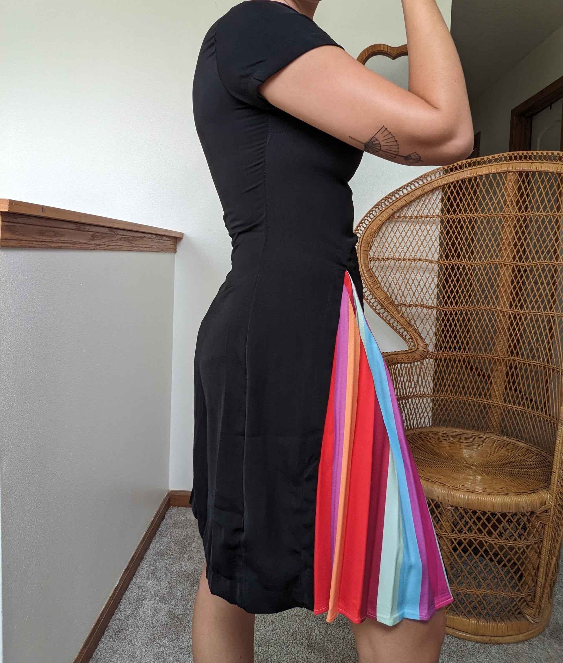 Rainbow little black dress Dress Rad Bonnie's Vintage